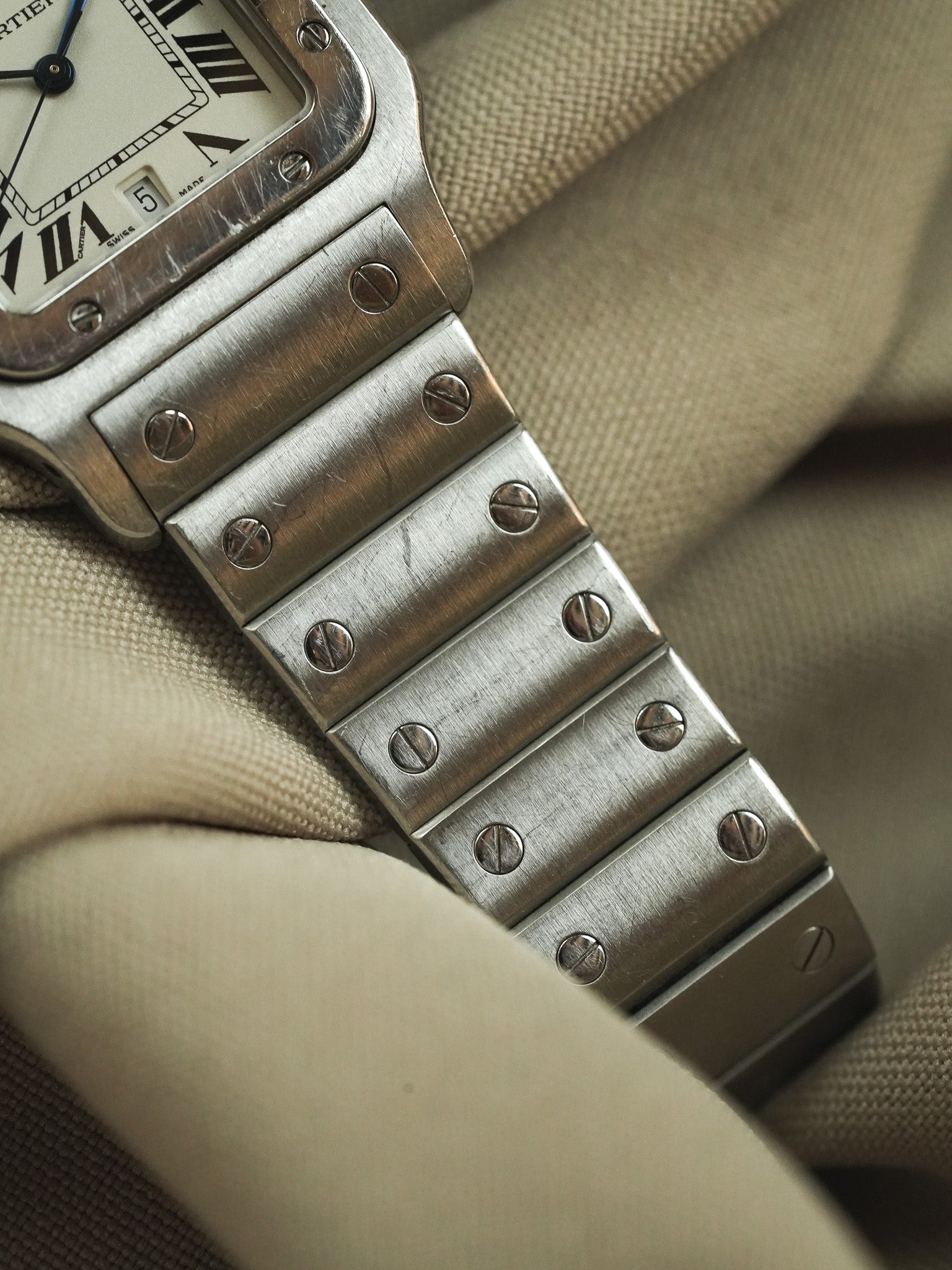 Cartier - Santos Curved 1564 Steel 29mm - 2000s