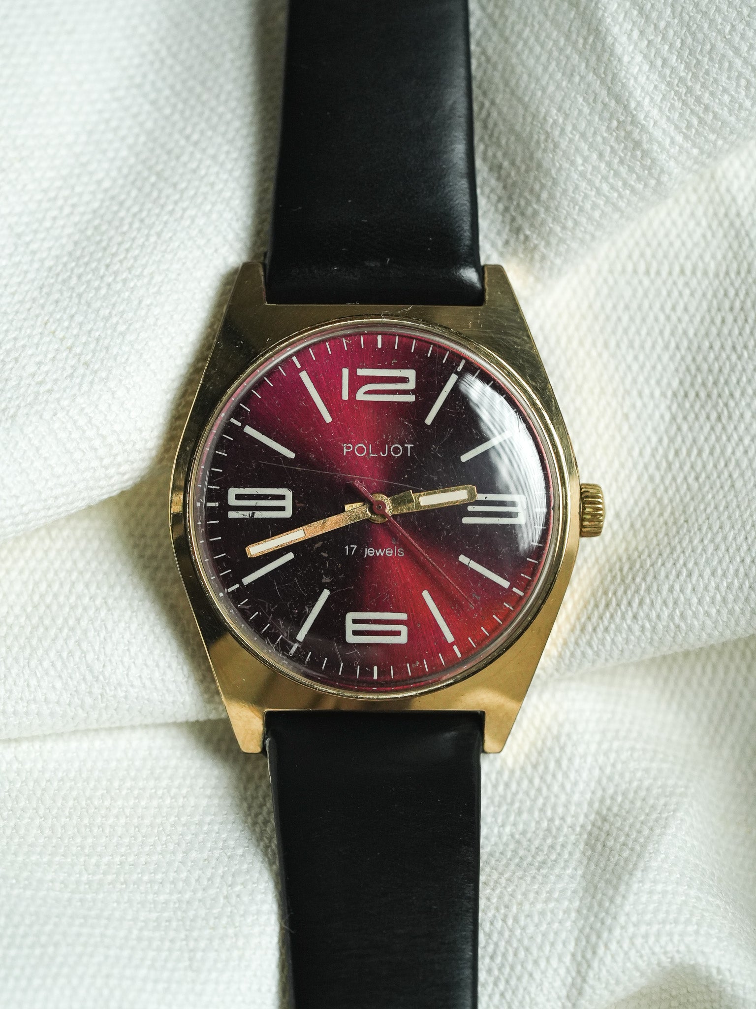 Poljot - Bordeaux plate or dial - 1970s