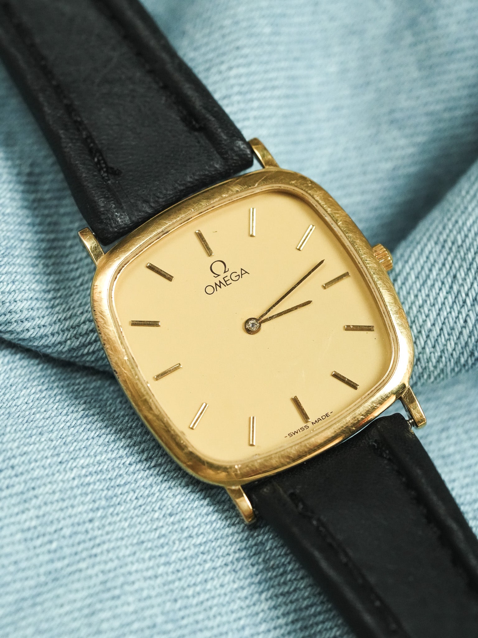 Omega - De Ville 195.0077 Coussin Or EXTRA PLATE - 1991