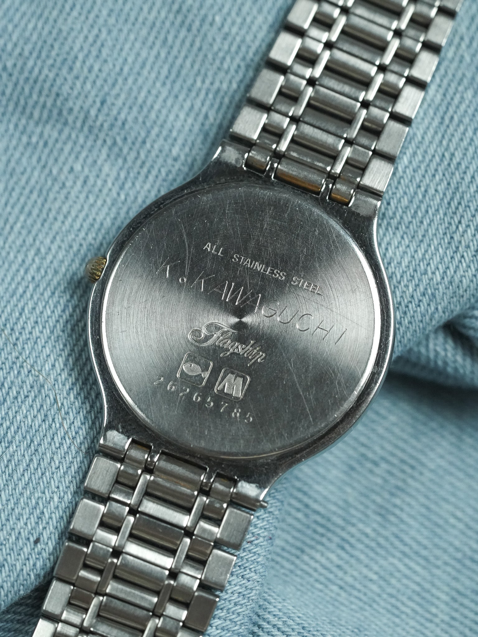 Longines - Flagship Runde Gold Stahlgeflecht - 1980s