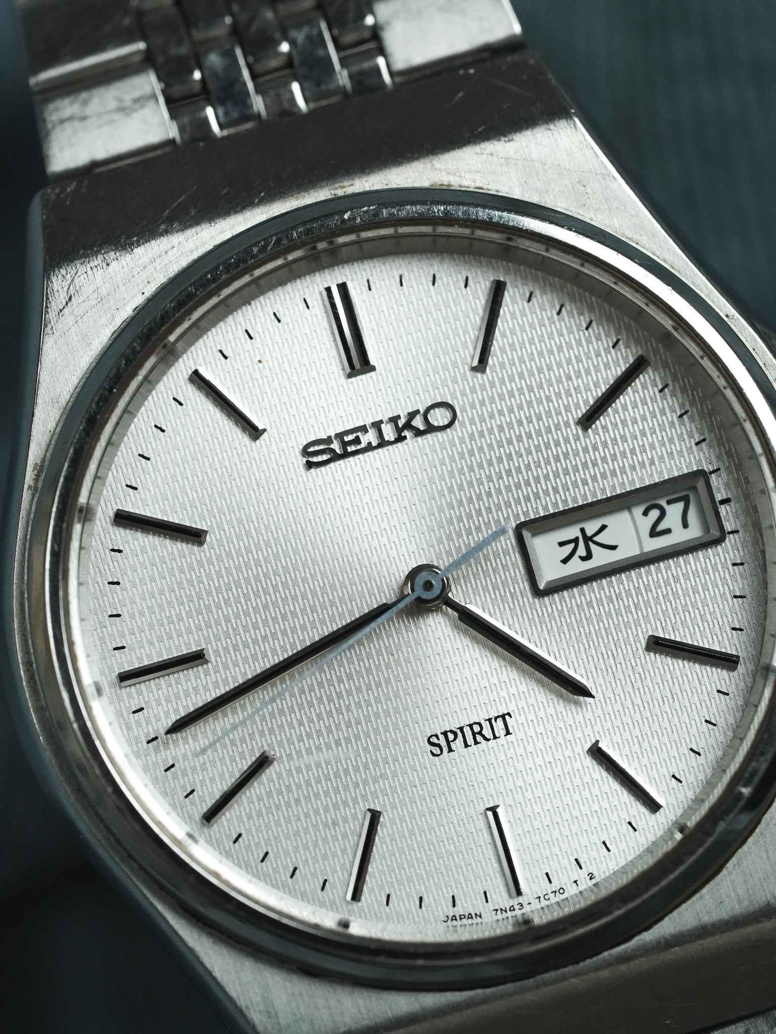 Seiko - Spirit Daydate Kanji Acier Tapissé - 1989