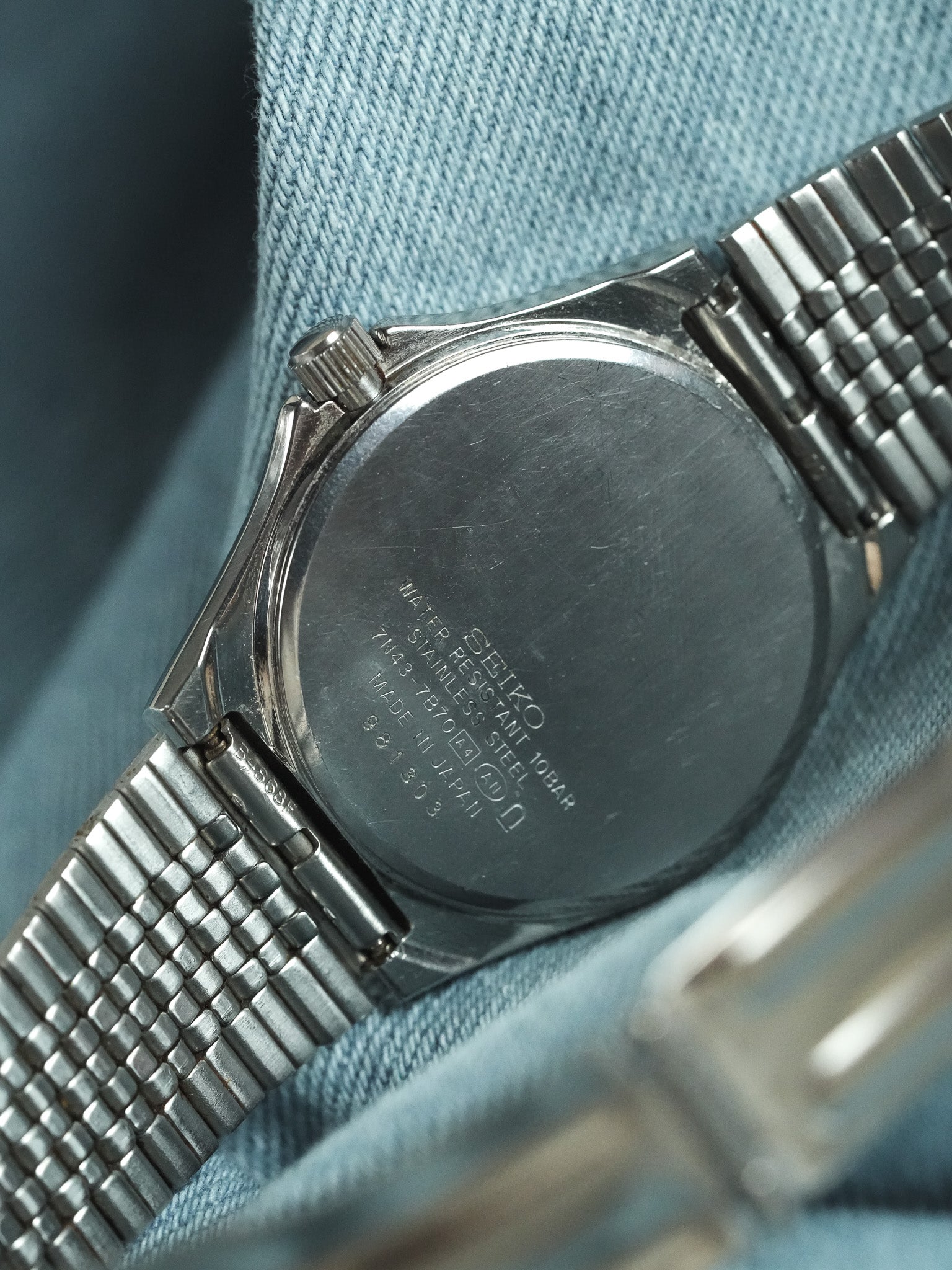 Seiko - Spirit Daydate Kanji Acier Tapissé - 1989