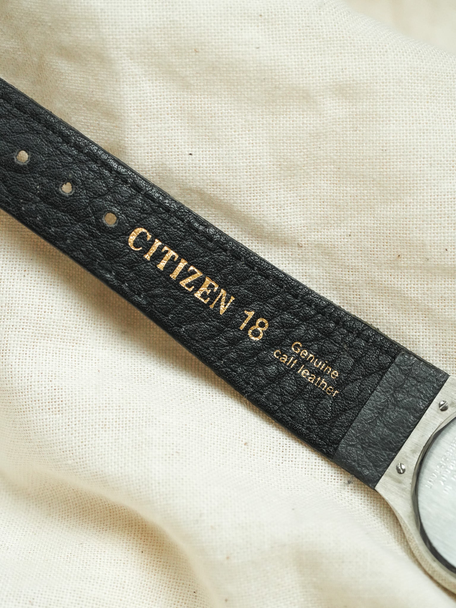 Citizen - Acier Bracelet Intégré Cadran Blanc - NOS - 1990s