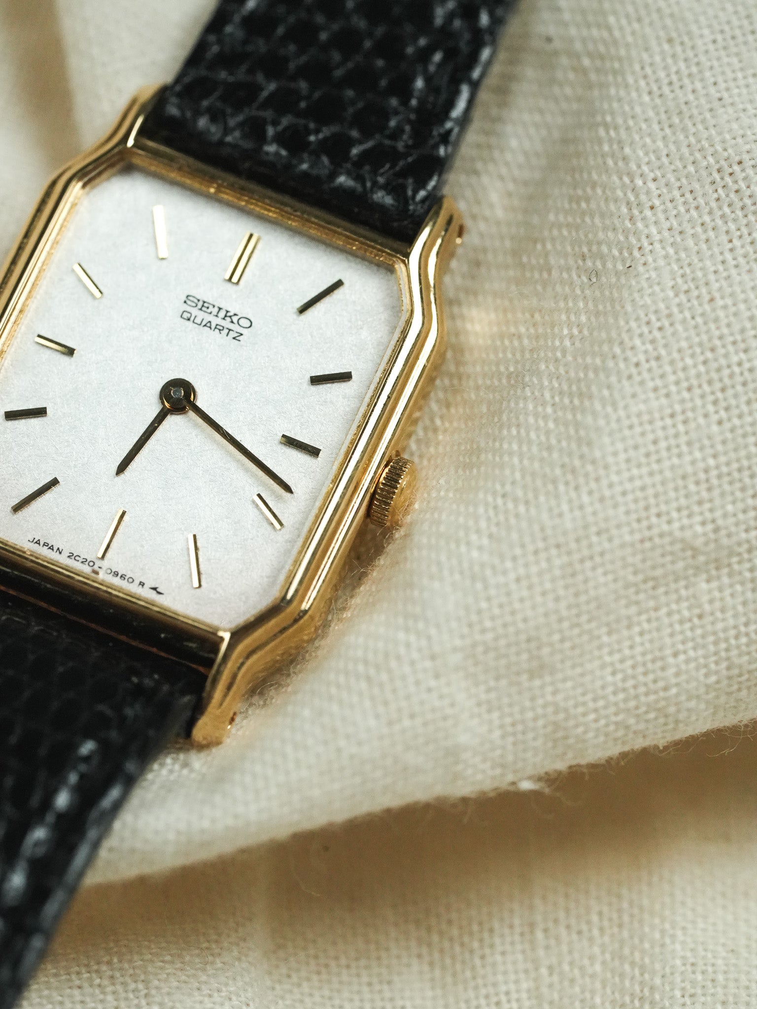Seiko - Tank Or Cadran dorée - NOS - 1994