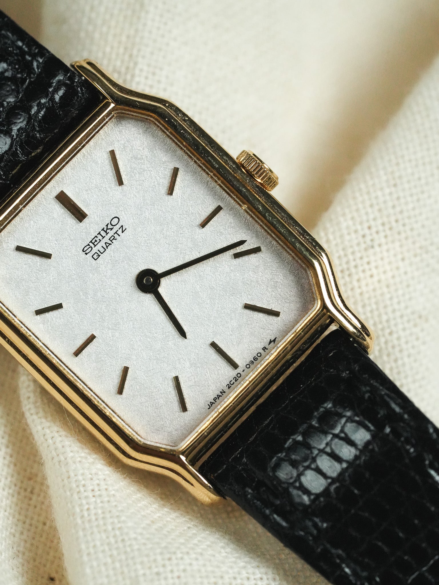 Seiko - Tank Or Cadran dorée - NOS - 1994