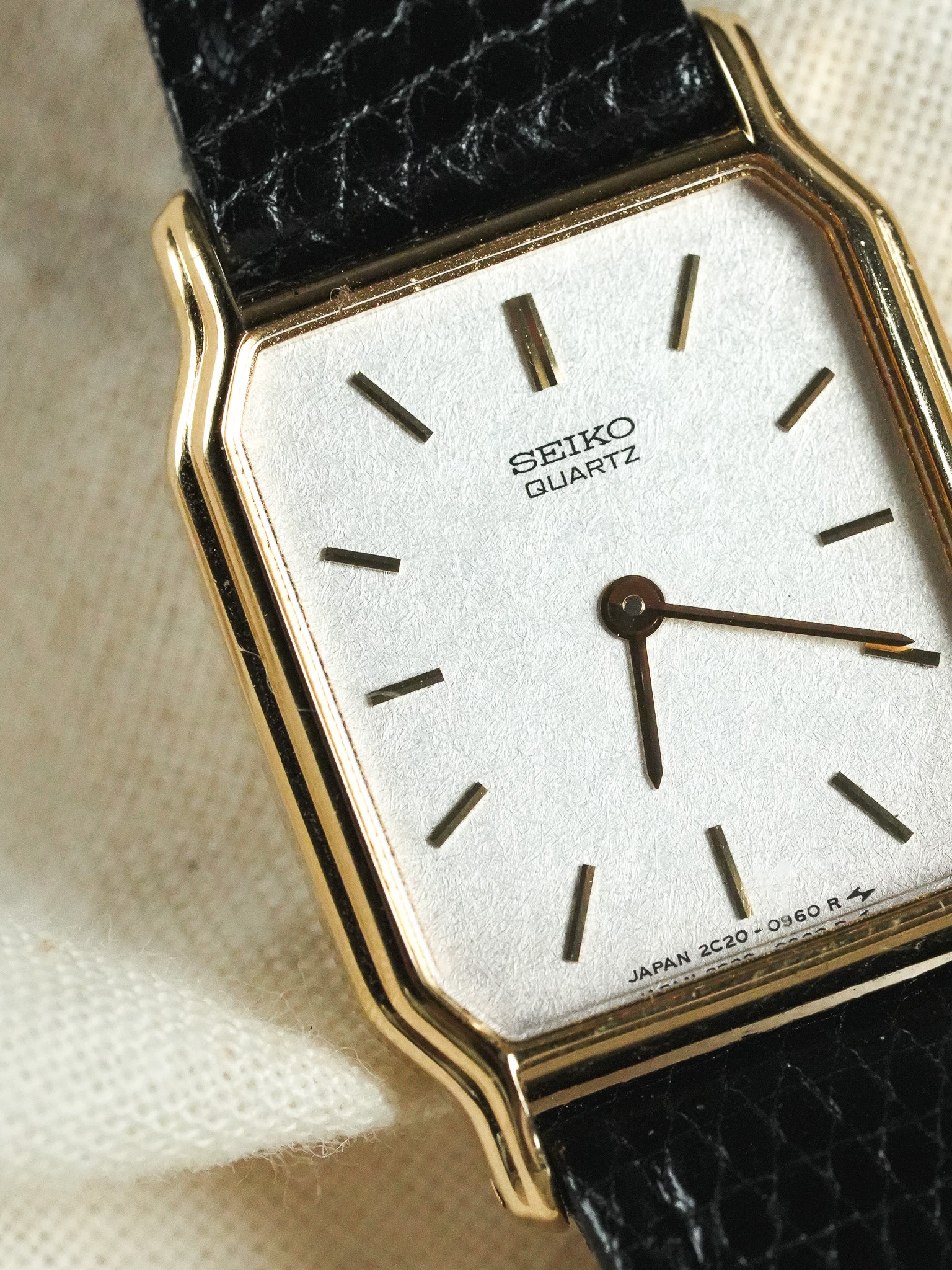 Seiko - Tank Or Cadran dorée - NOS - 1994