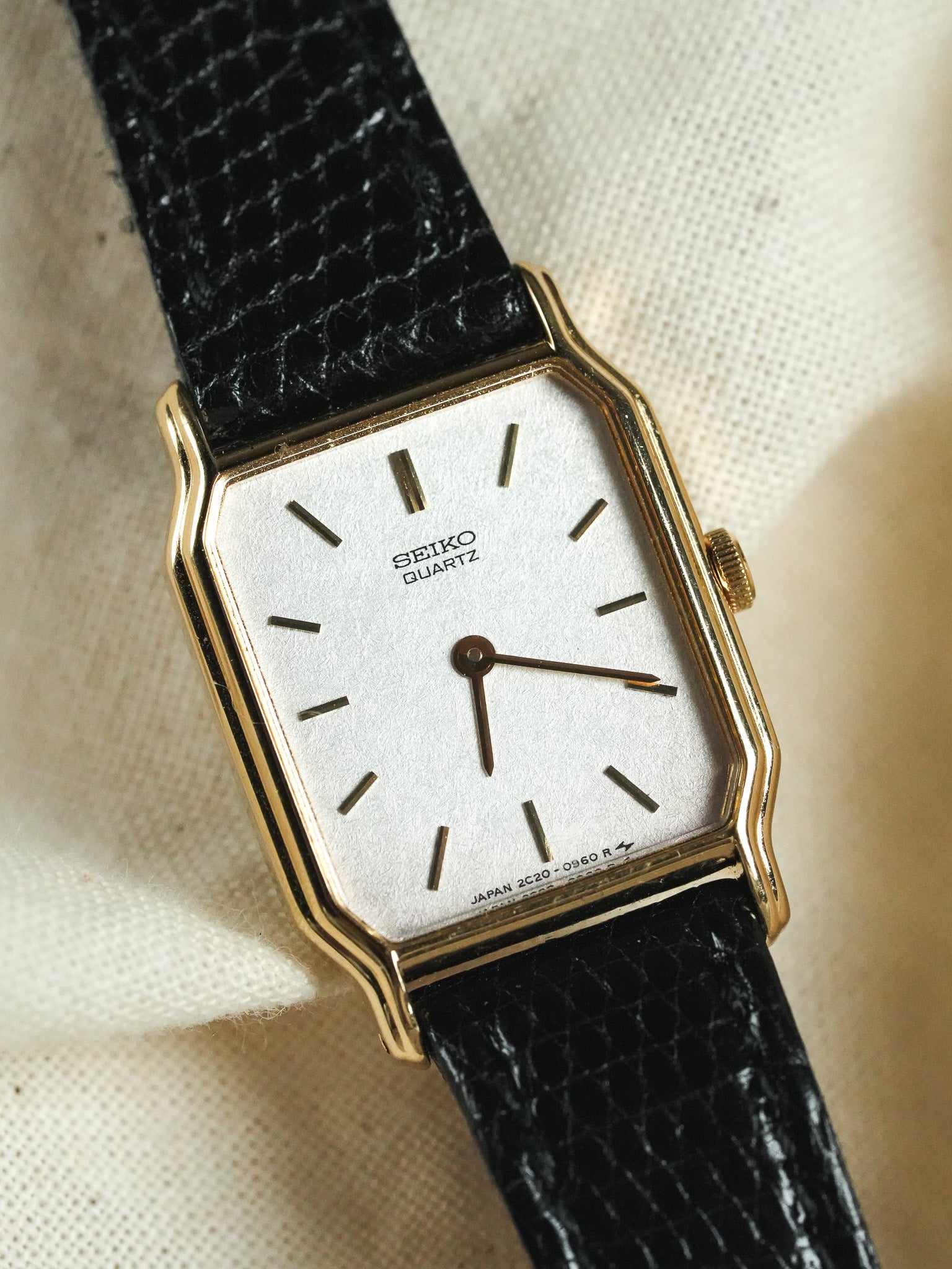 Seiko - Tank Or Cadran dorée - NOS - 1994