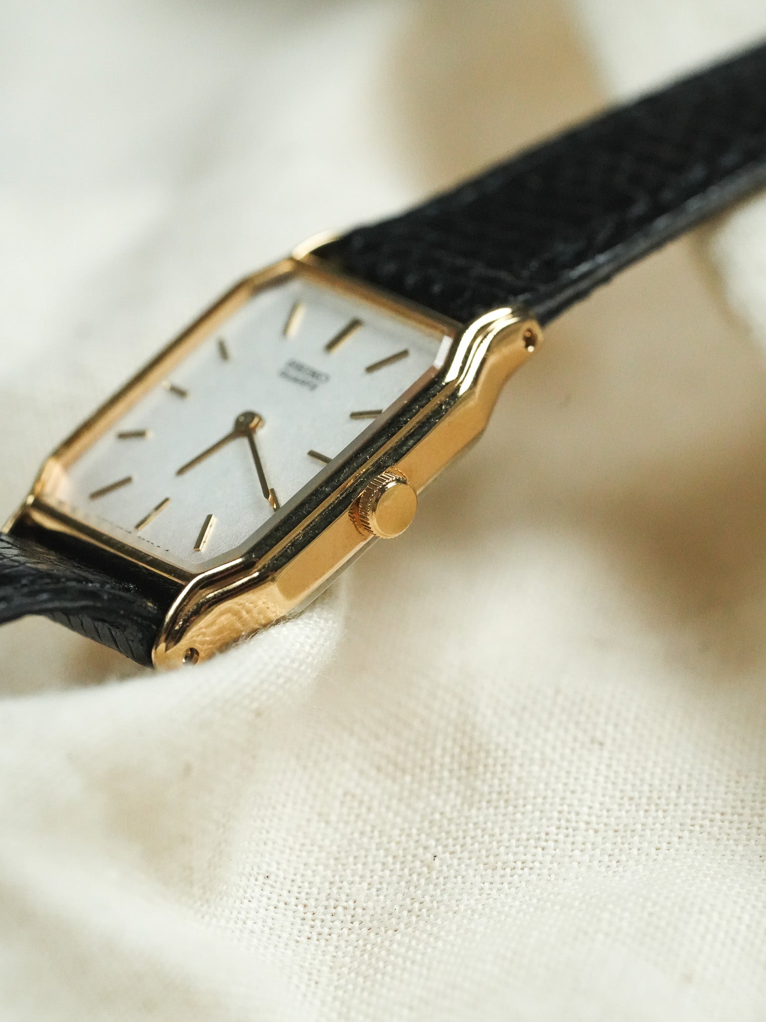 Seiko - Tank Or Cadran dorée - NOS - 1994