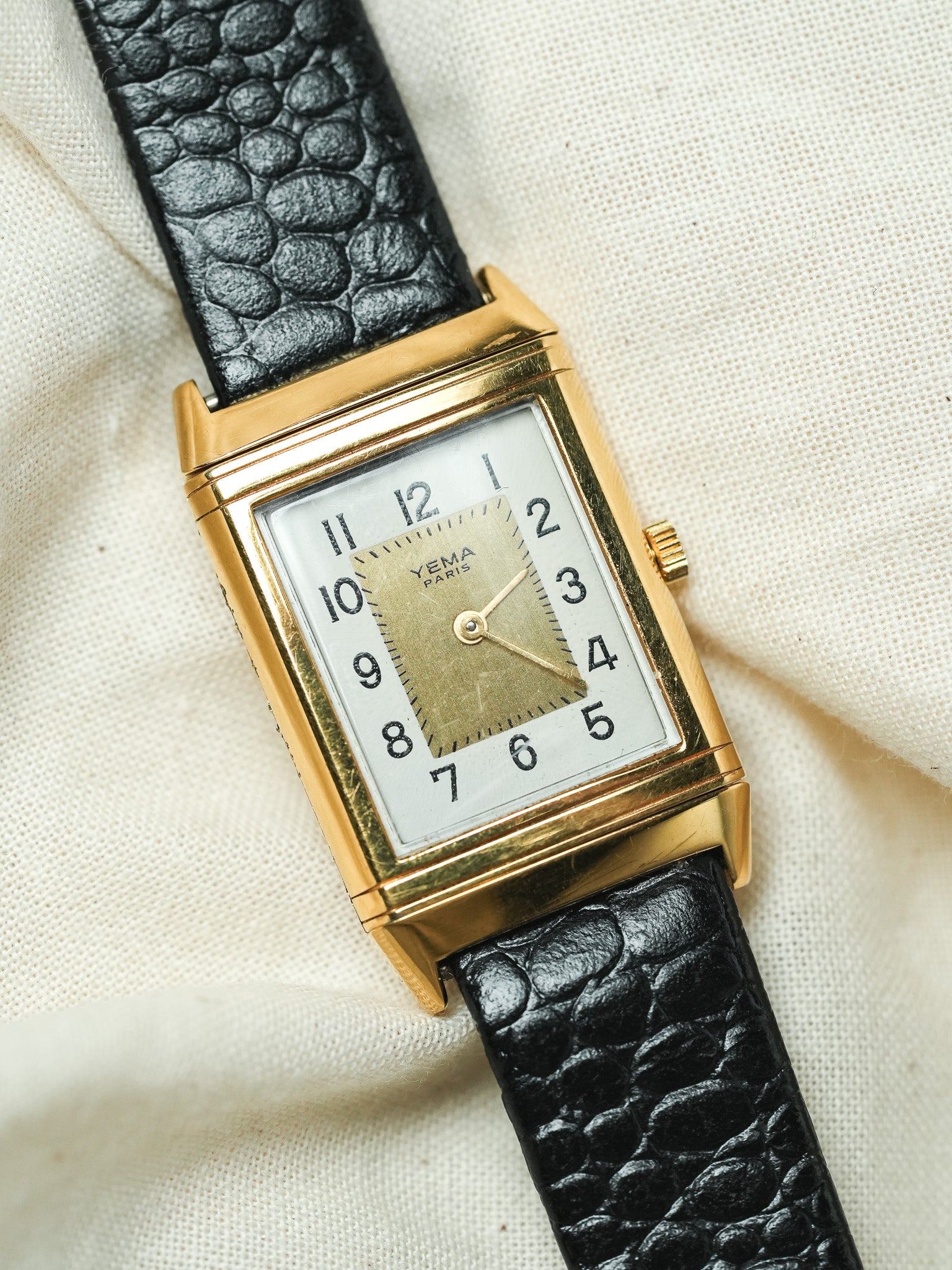 Yema - Paris "Reverso" plaqué or - 1990s