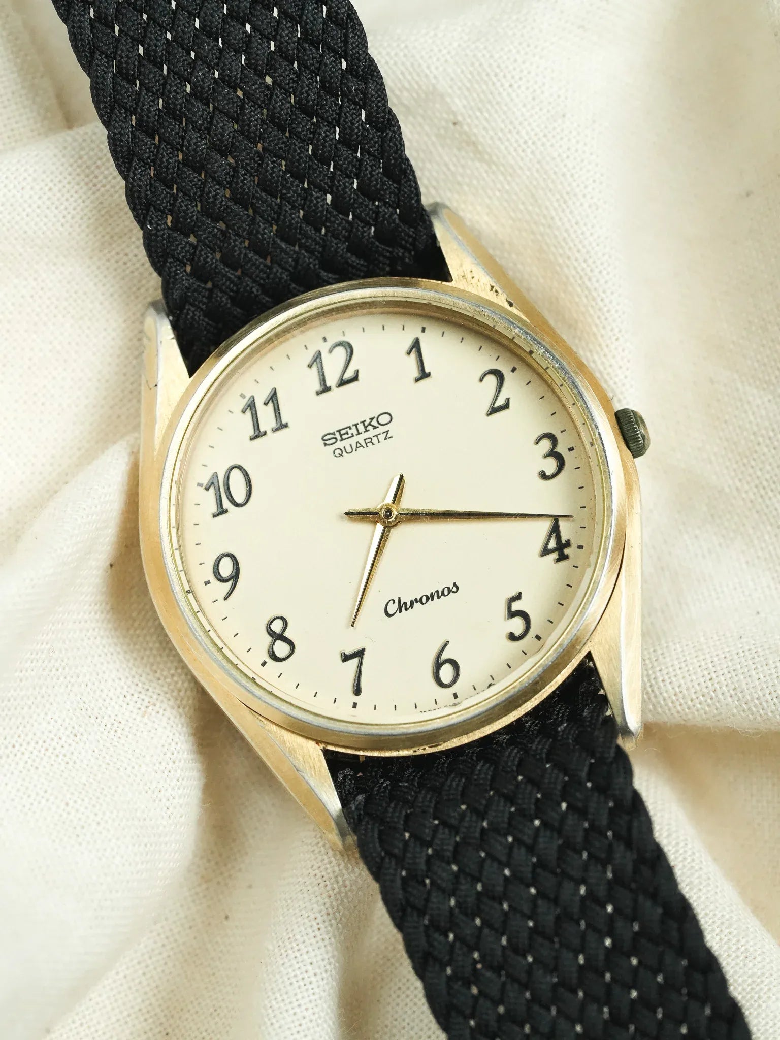 Seiko - Chronos Or Patine Chiffres Arabes - 1997