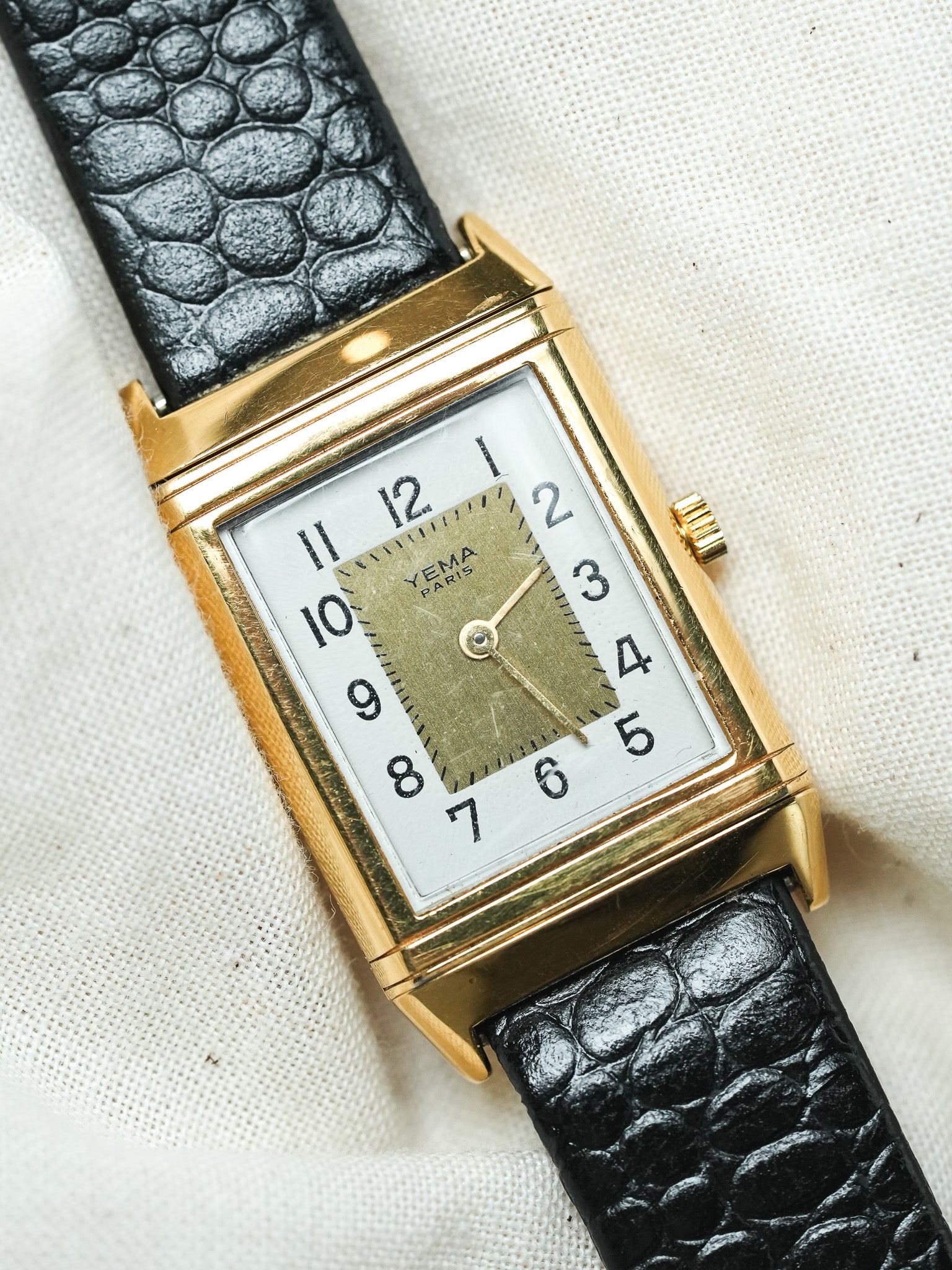 Yema - Paris "Reverso" plaqué or - 1990s