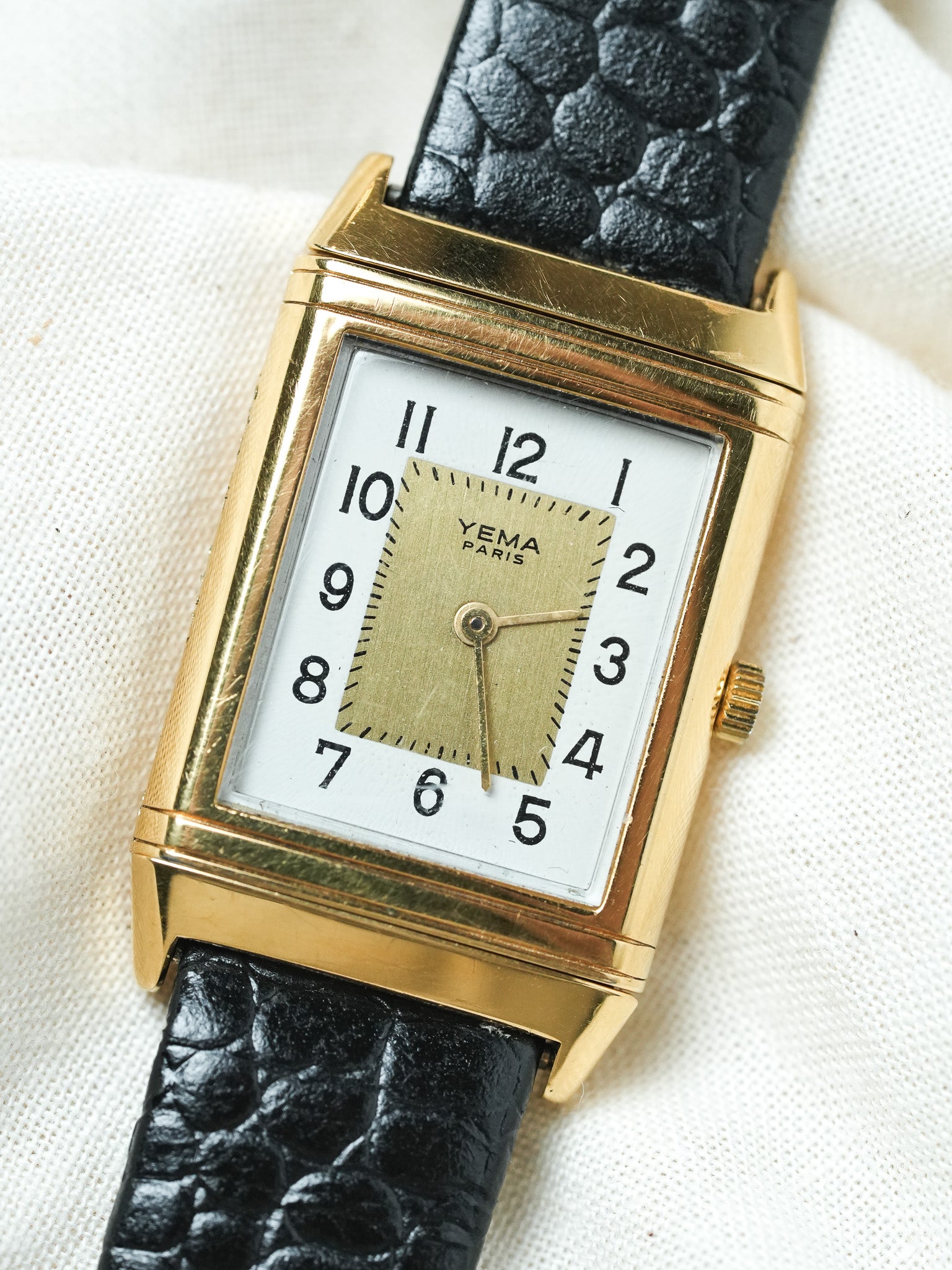 Yema - Paris "Reverso" plaqué or - 1990s