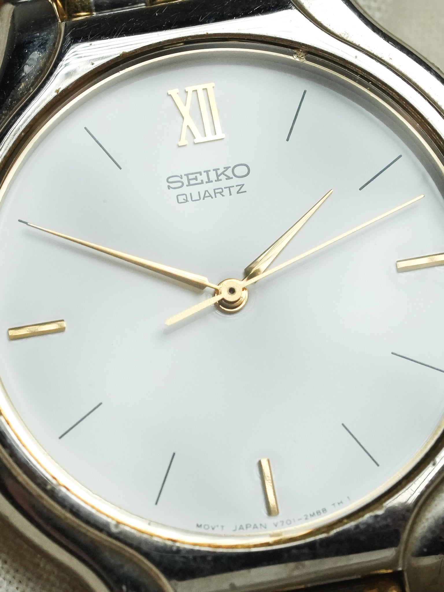Seiko - Masche 3 Reihen Stahl Gold - 1994