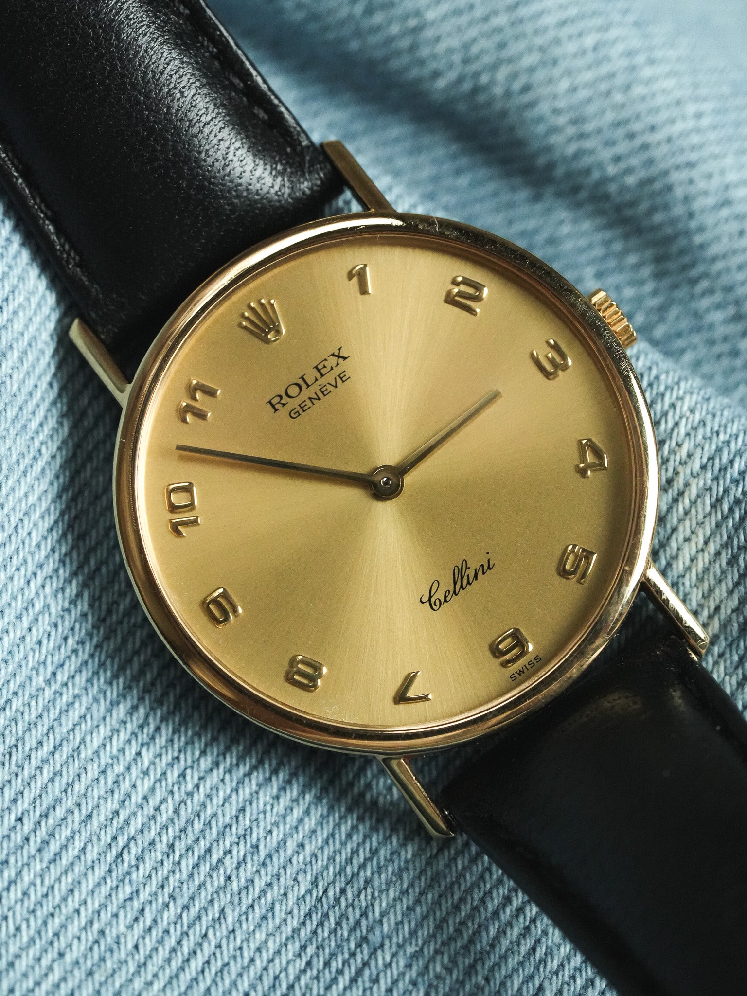 Rolex - Cellini 5112 or jaune 18k Chiffres arabes - 1989