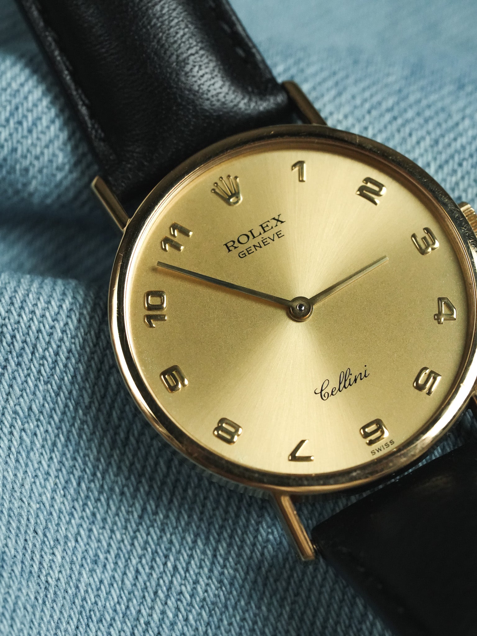 Rolex - Cellini 5112 or jaune 18k Chiffres arabes - 1989