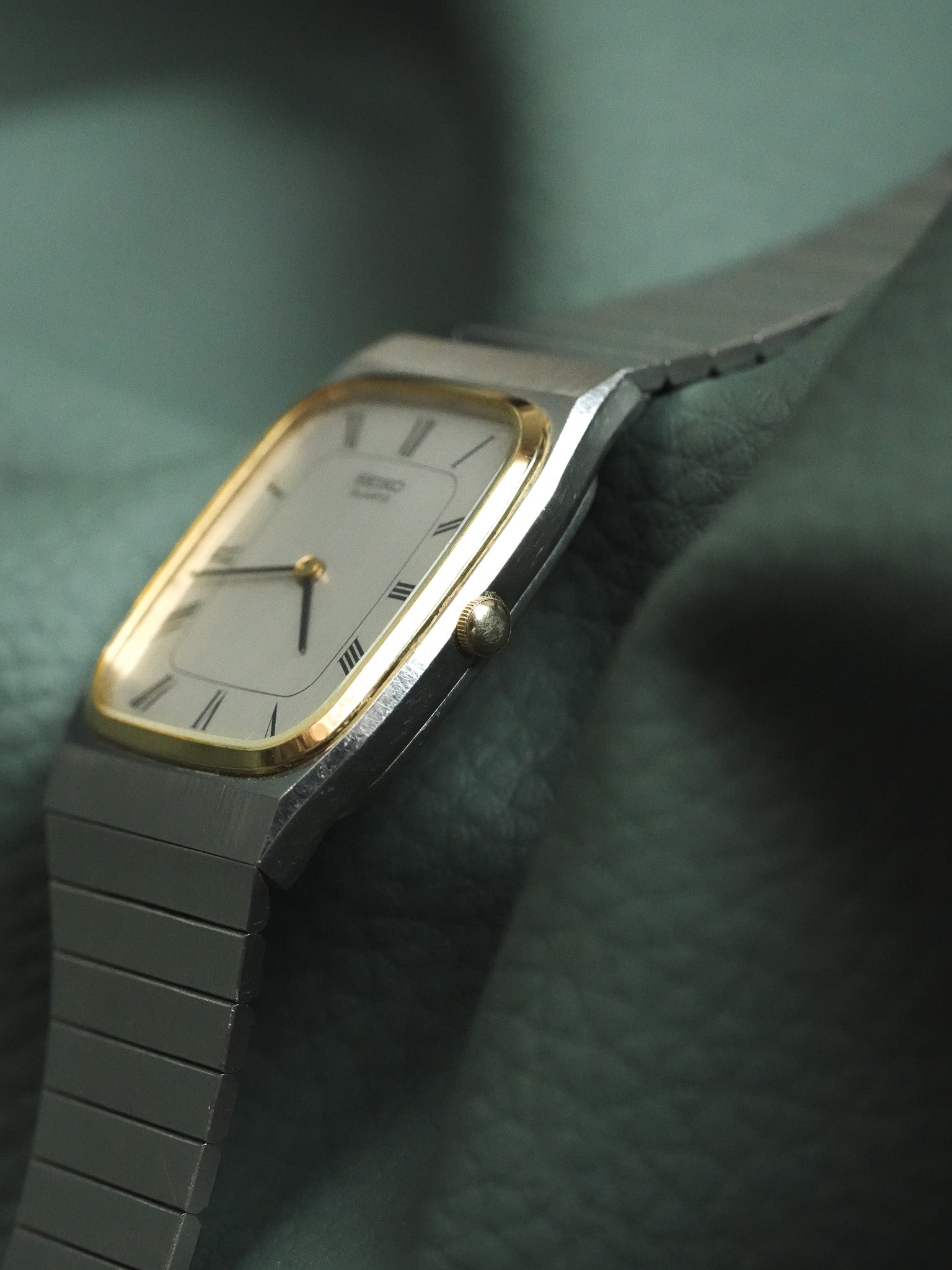 Seiko - Occhiali in acciaio dorato con bracciale integrato - 1981
