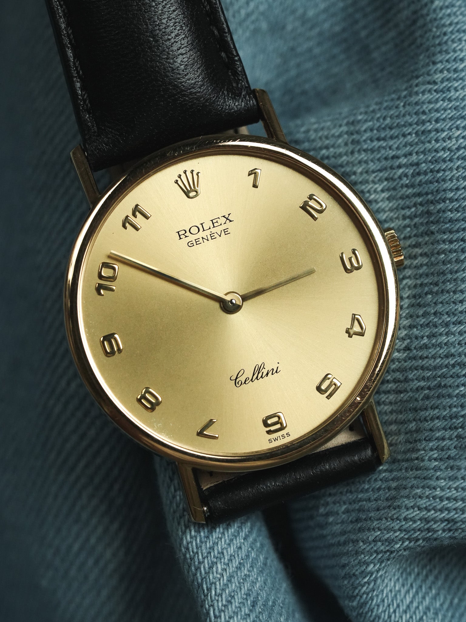 Rolex - Cellini 5112 or jaune 18k Chiffres arabes - 1989