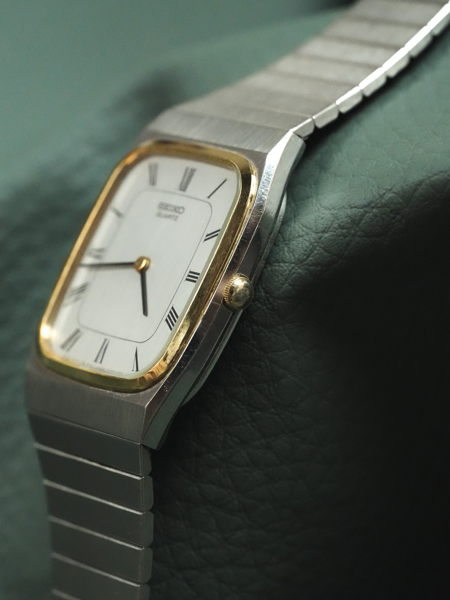 Seiko - Occhiali in acciaio dorato con bracciale integrato - 1981
