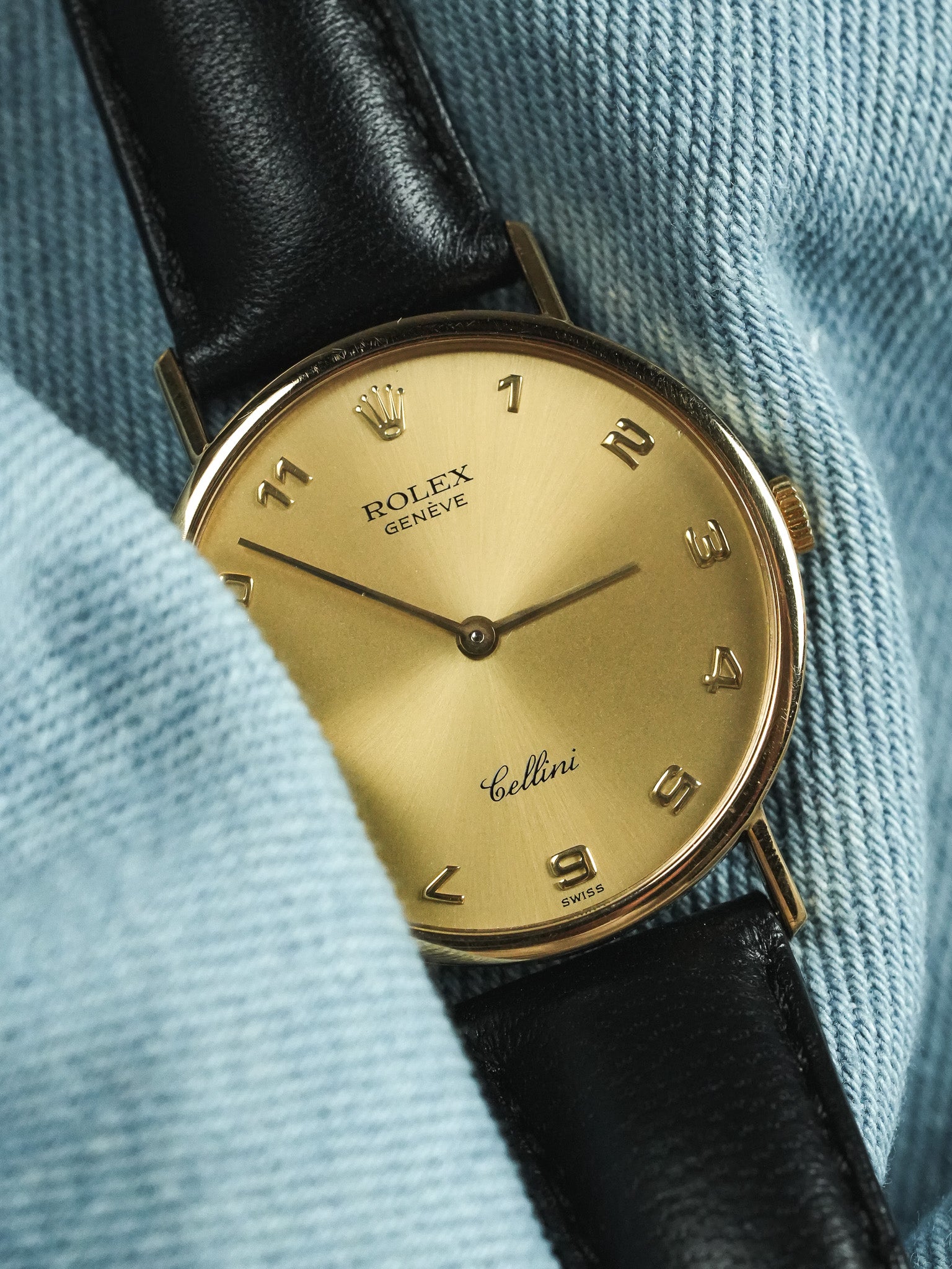 Rolex - Cellini 5112 or jaune 18k Chiffres arabes - 1989