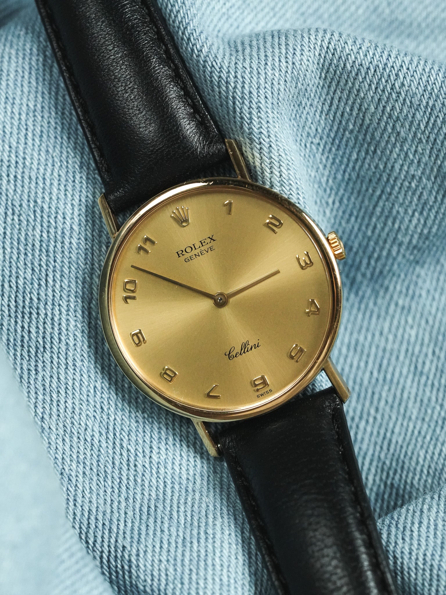 Rolex - Cellini 5112 or jaune 18k Chiffres arabes - 1989