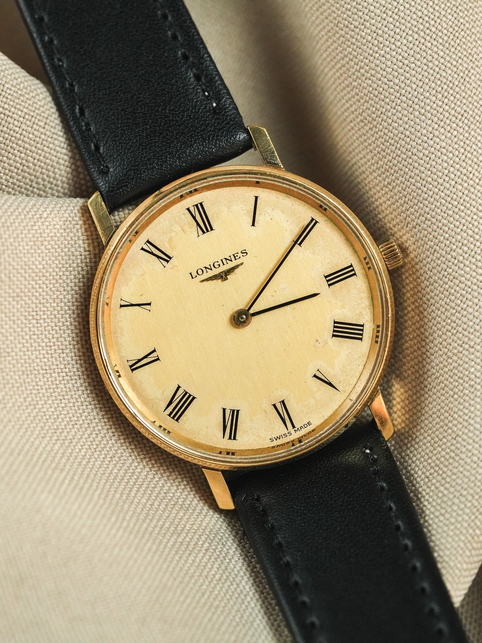 Longines - Gold Plated Case Roman Index - 1978