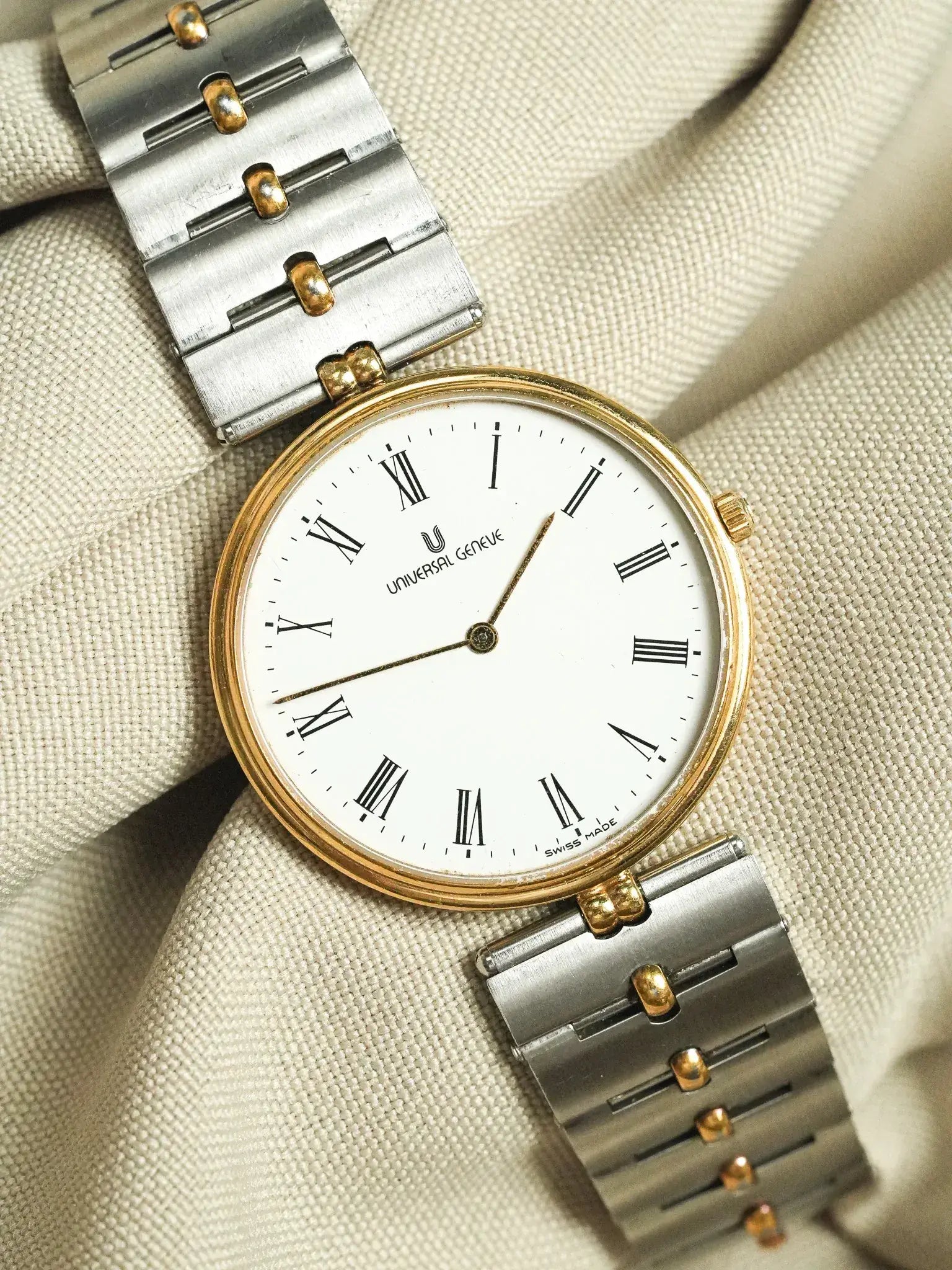 Universal Genève - Circle Special Acier & Plaqué or - 1980s