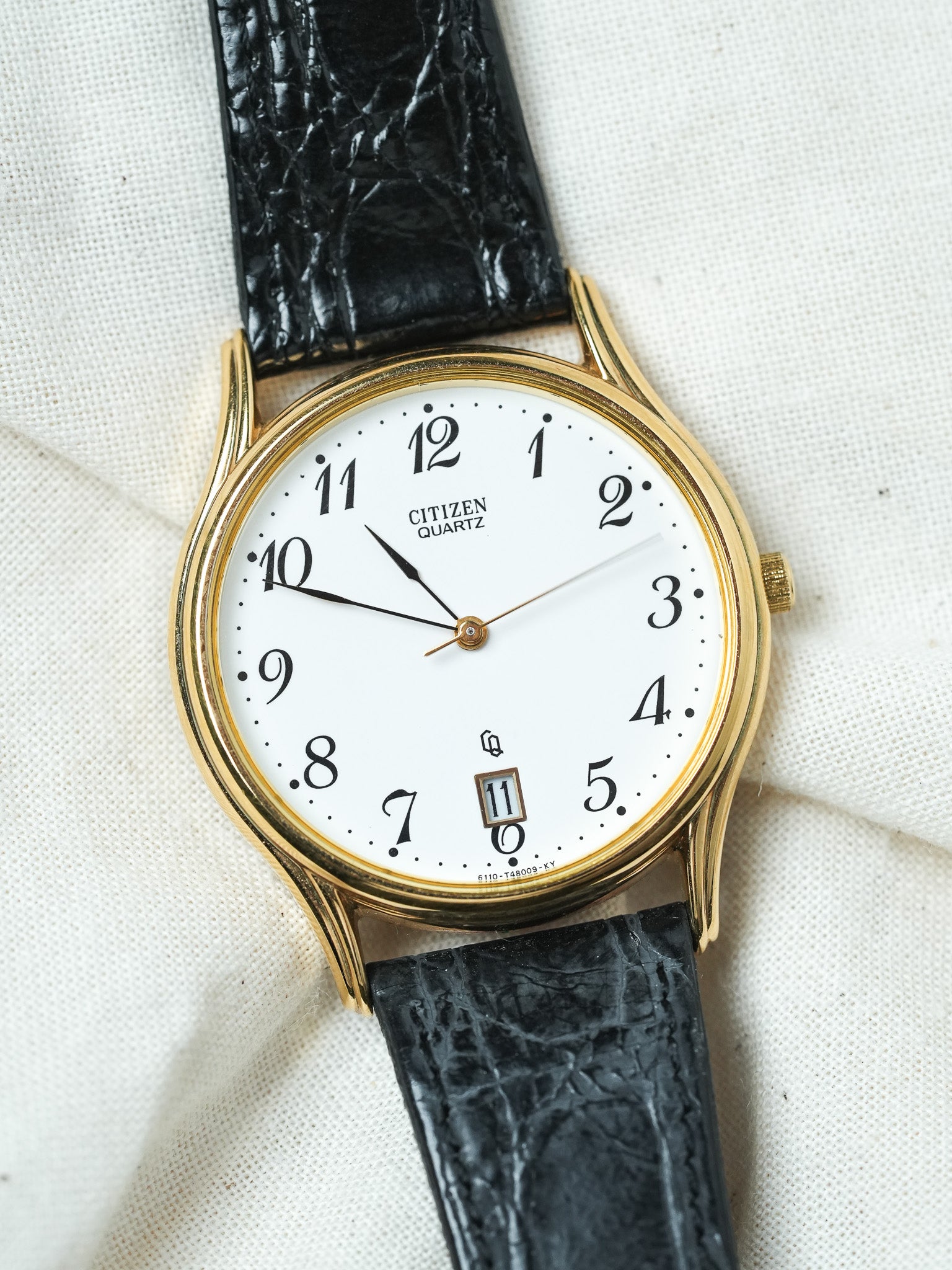 Citizen - Ronde Extra-Plate Or Date 6H - NOS - 1990