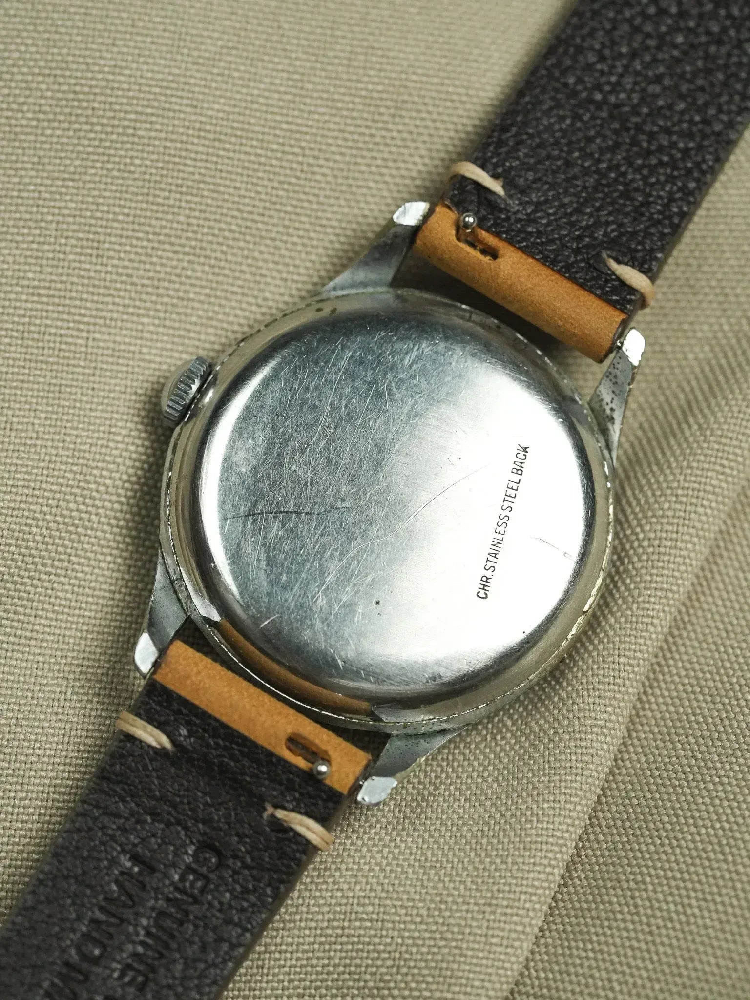 Nobellux - Valjoux 90 Acero Fase lunar Calendario triple - 1950s