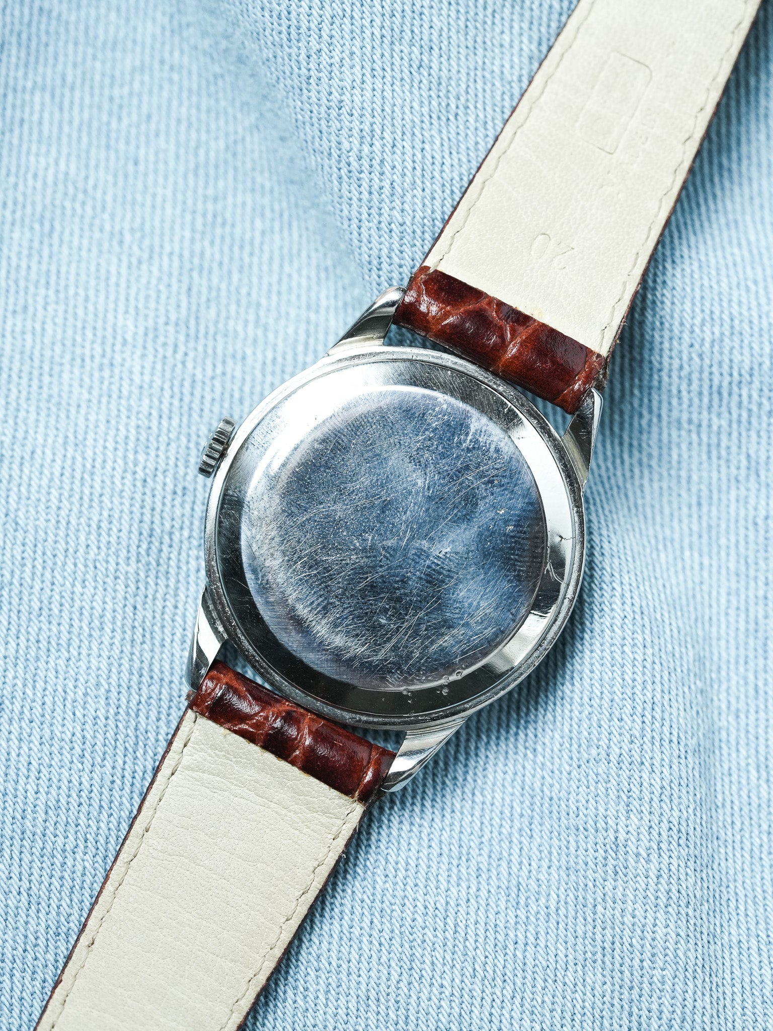 Omega - Genève 2748-3 Acier Patine Ivoire - 1954