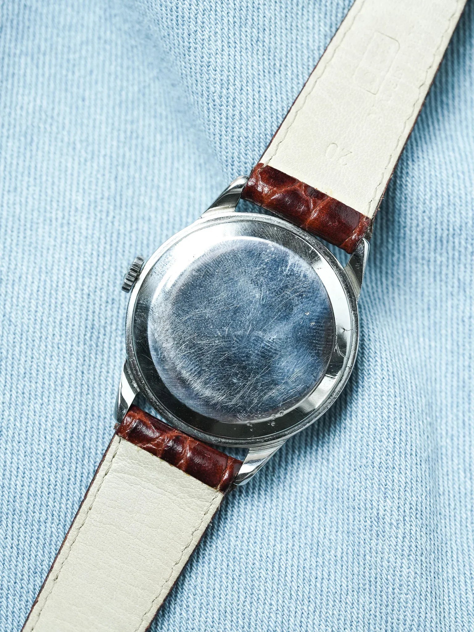 Omega - Genève 2748-3 Патинированная сталь Слоновая кость - 1954