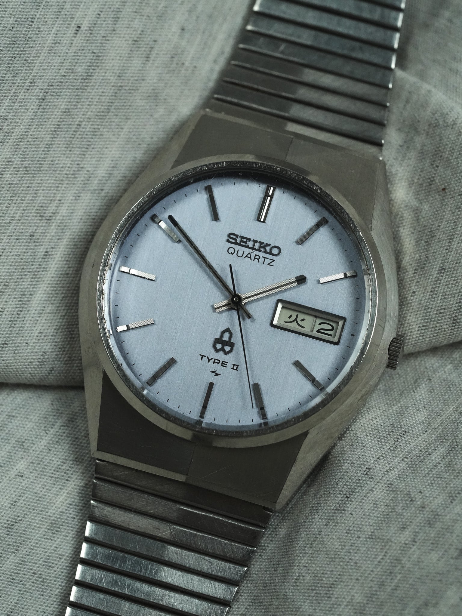 Seiko - Tipo II Daydate Kanji Quadrante blu grigio - 1977