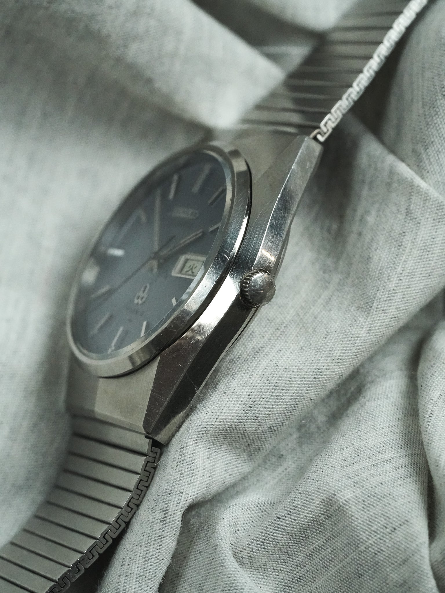 Seiko - Tipo II Daydate Kanji Quadrante blu grigio - 1977