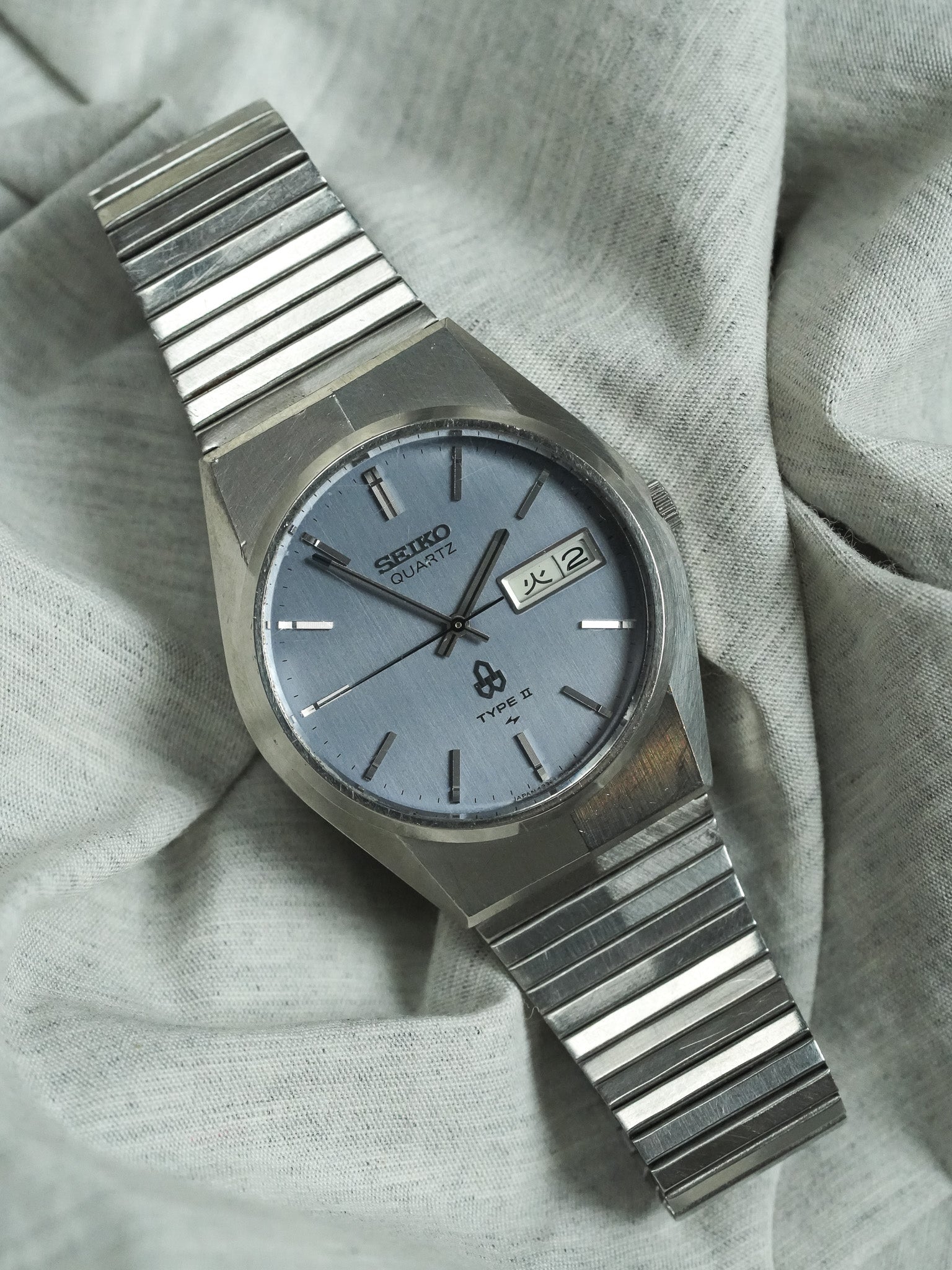 Seiko - Tipo II Daydate Kanji Quadrante blu grigio - 1977