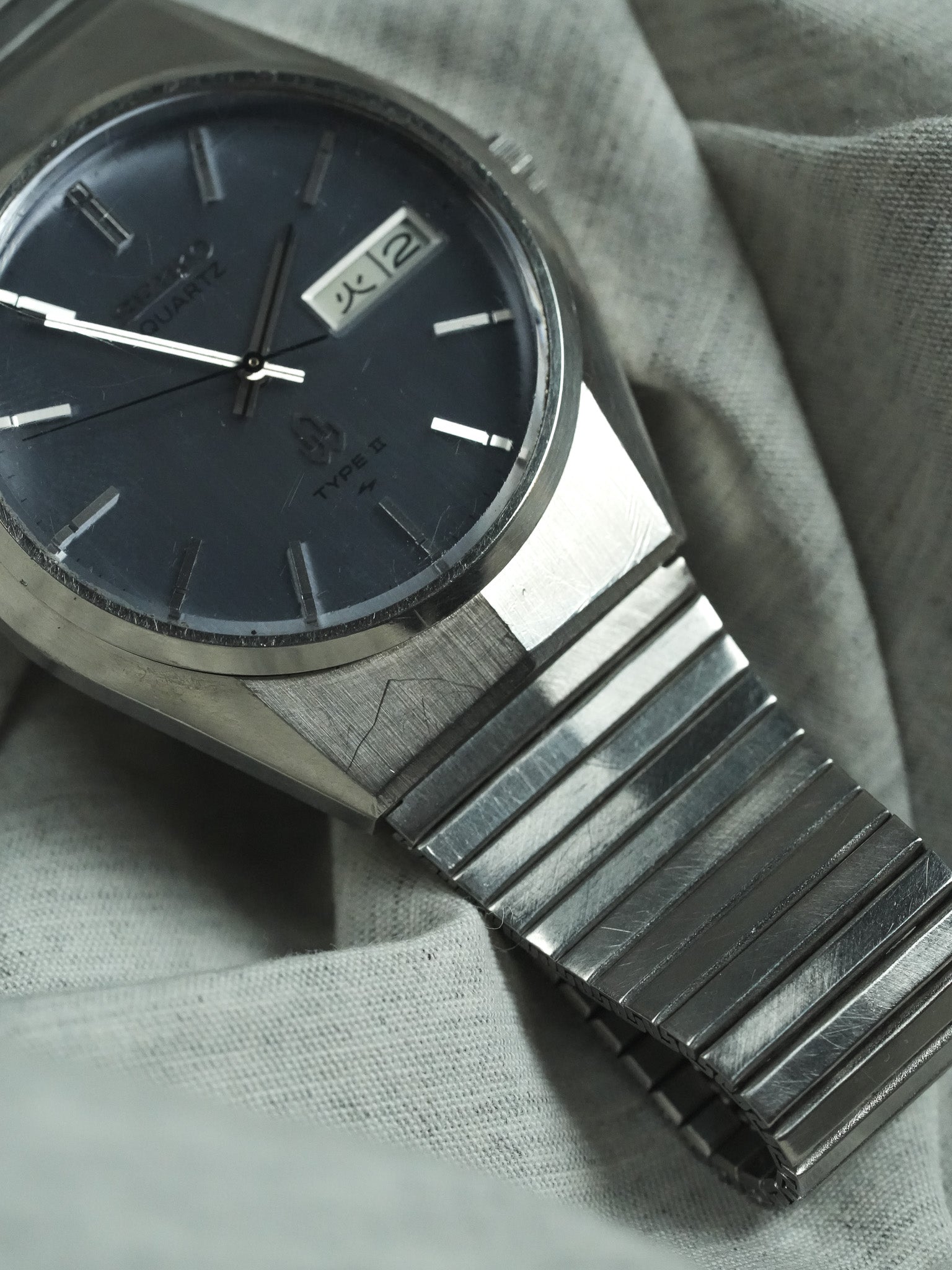 Seiko - Tipo II Daydate Kanji Quadrante blu grigio - 1977