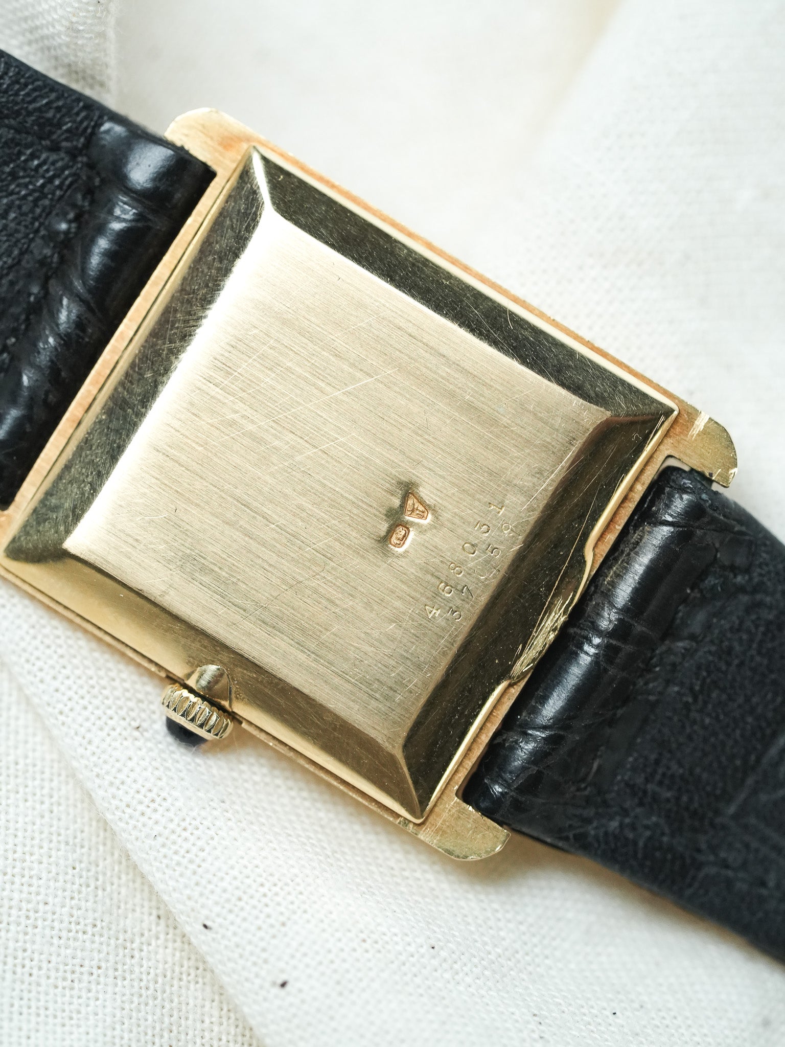 Baume & Mercier - 37059 Tank Or jaune 18k - boite - 1970s - GOPAK
