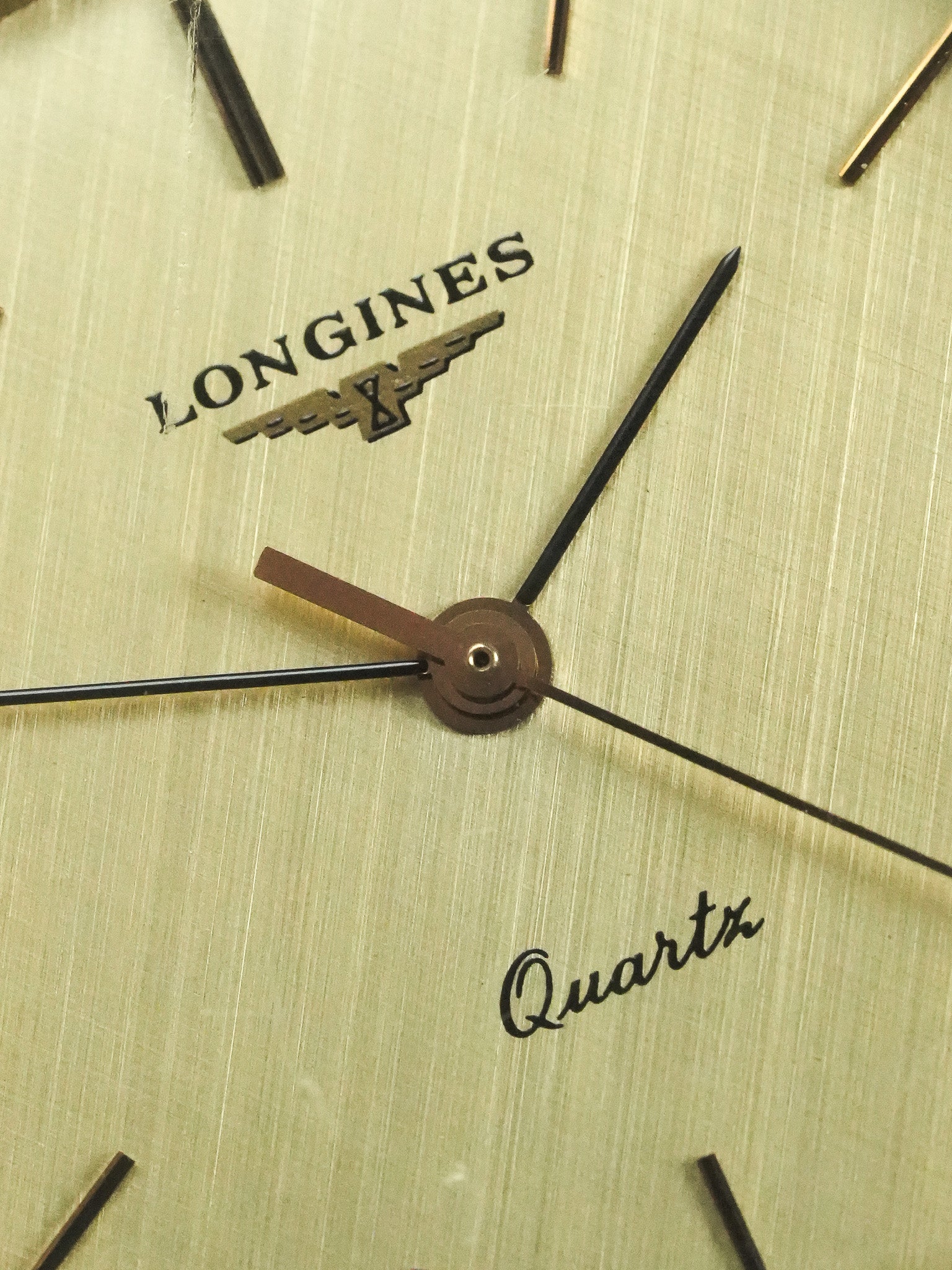 Longines - Cuscino Oro Quadrante lino tutto originale - 1980s