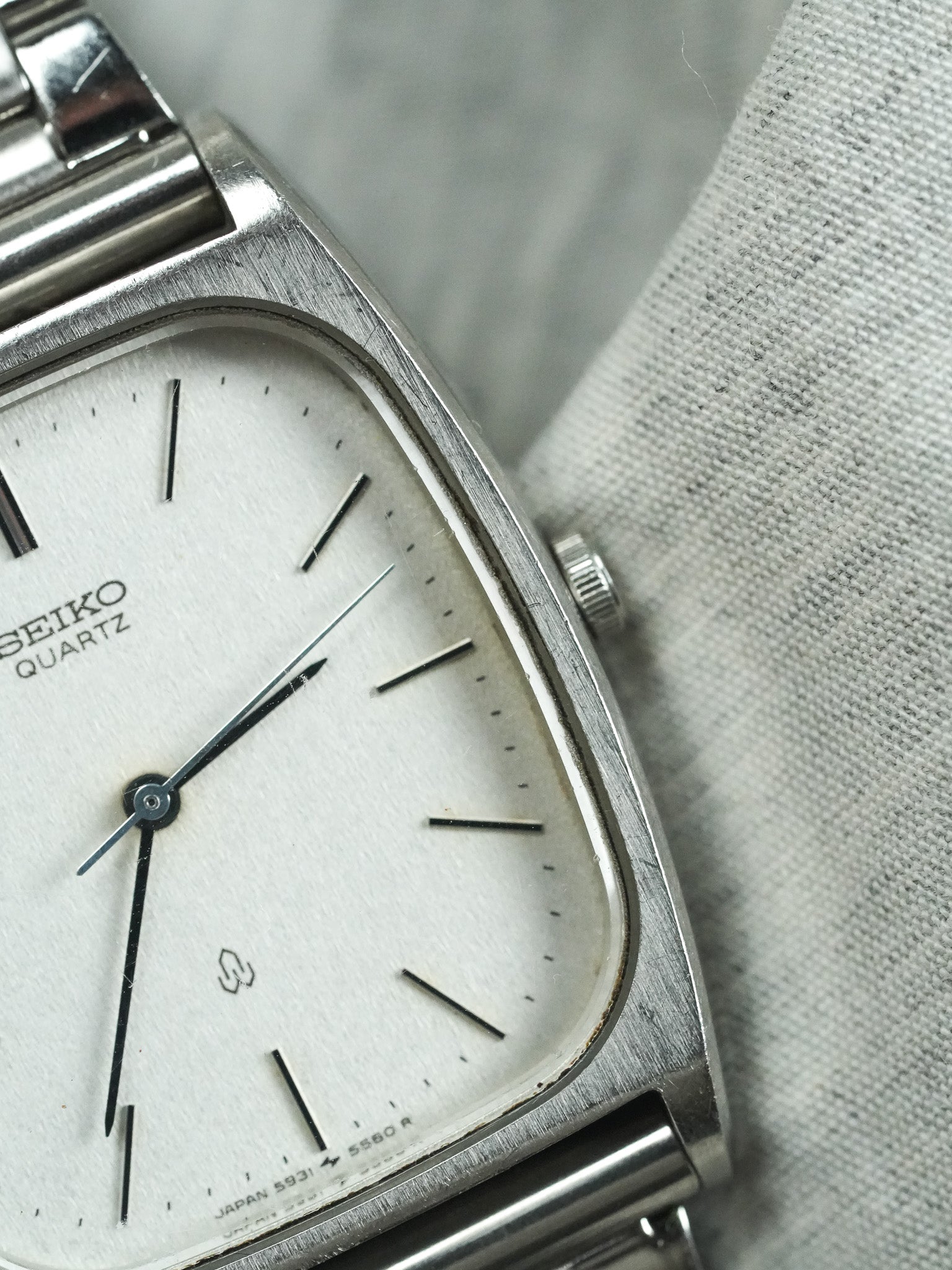 Seiko - Tonneau Acciaio Quadrante Acciaio - 1982
