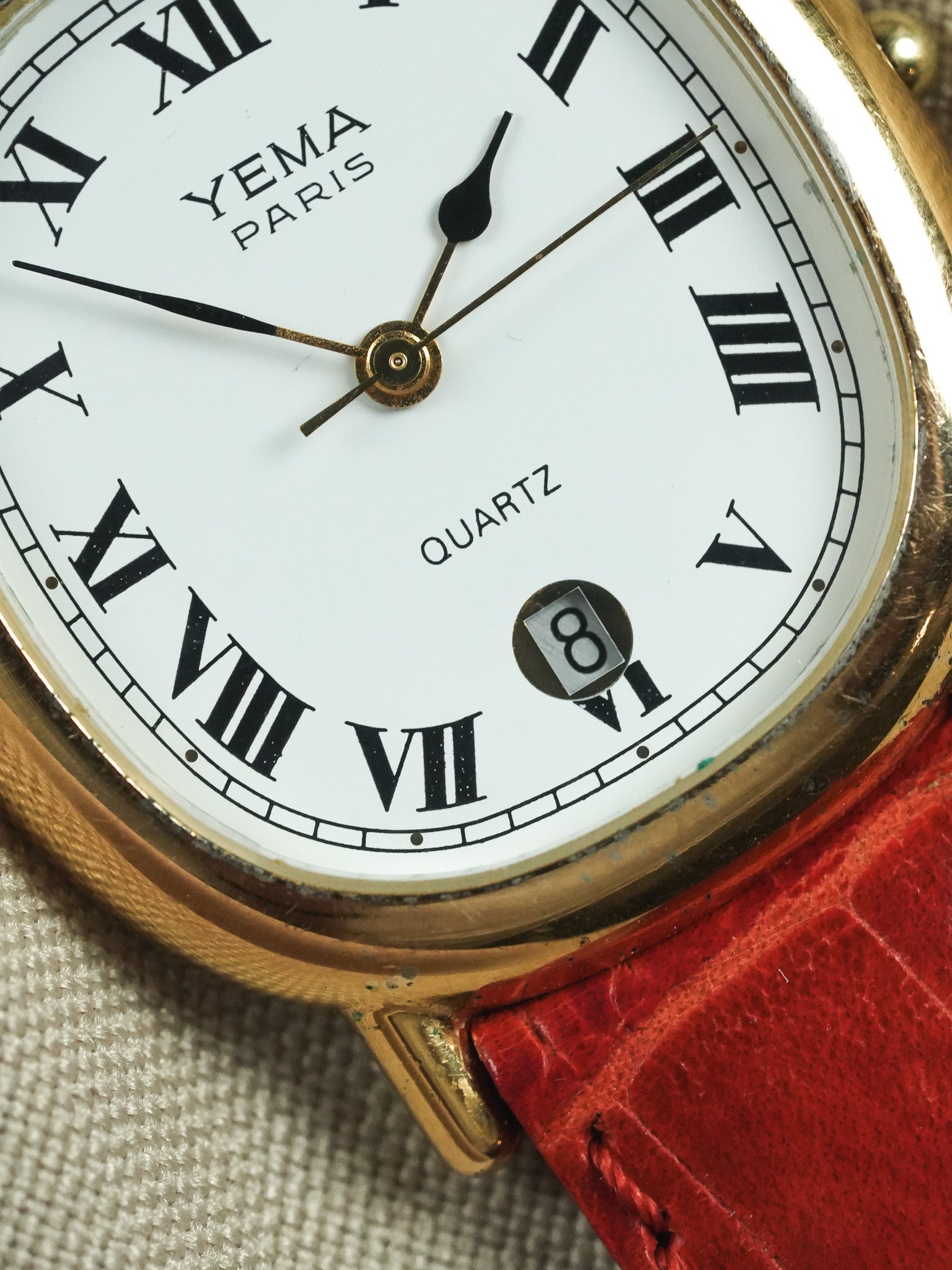 Yema - Ellisse Data 6h Quadrante bianco #2 - 1990s