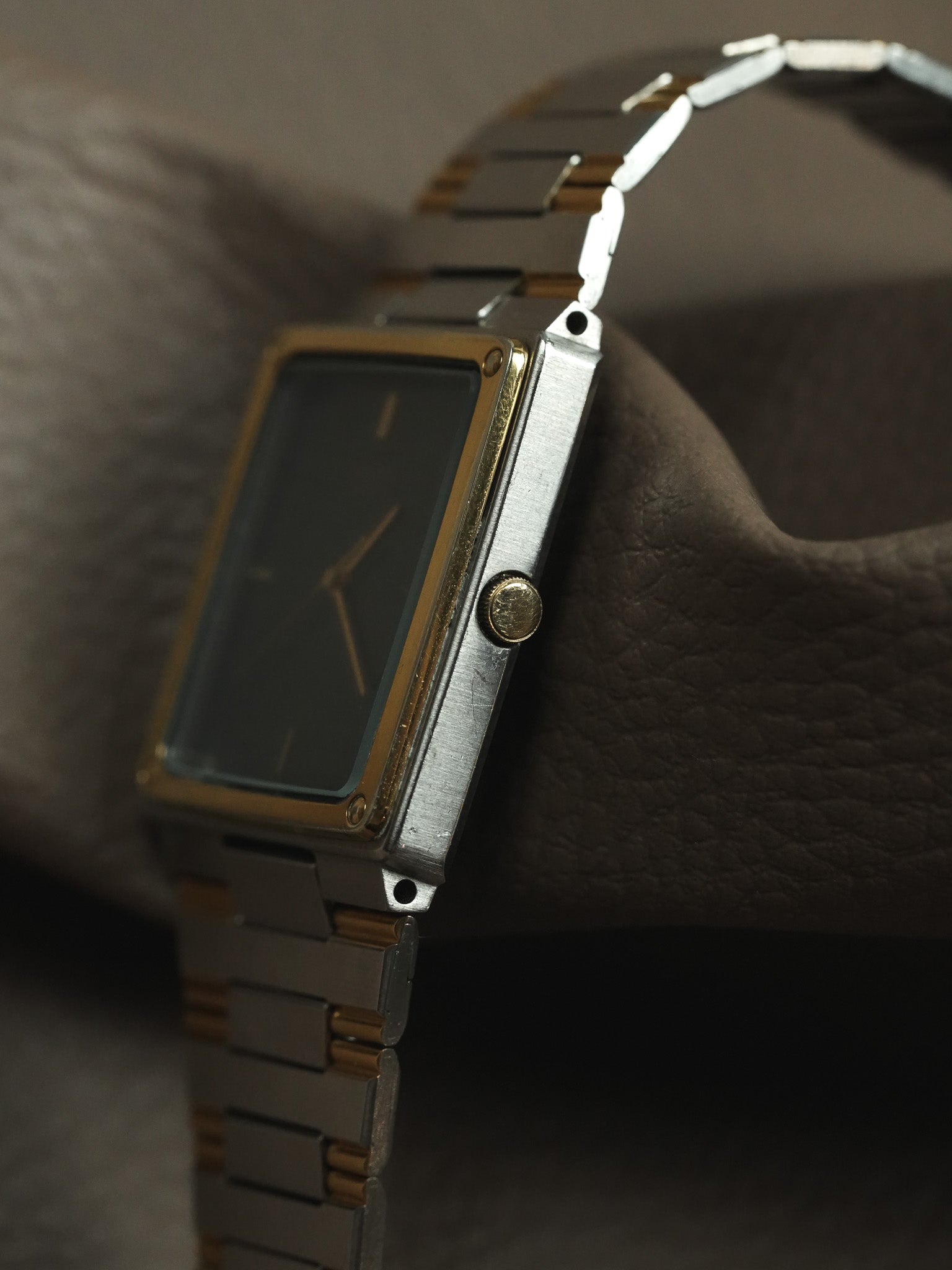 Seiko - Tank acciaio o lunetta avvitata quadrante grigio - 1982