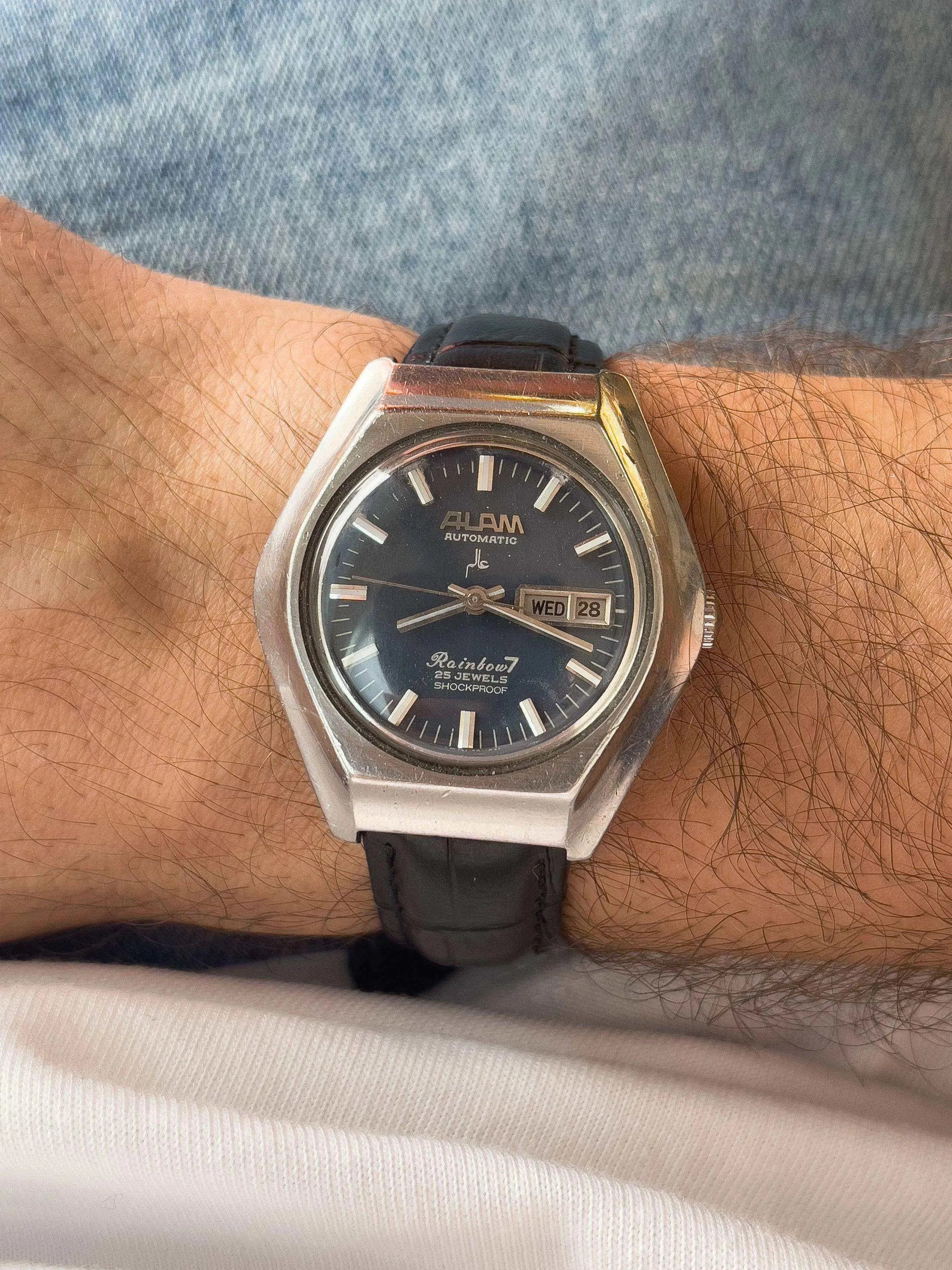 Alam - Rainbow 7 Night Dial - 1980s - Atelier Victor Paris - Vintage Watch Shop Dubai
