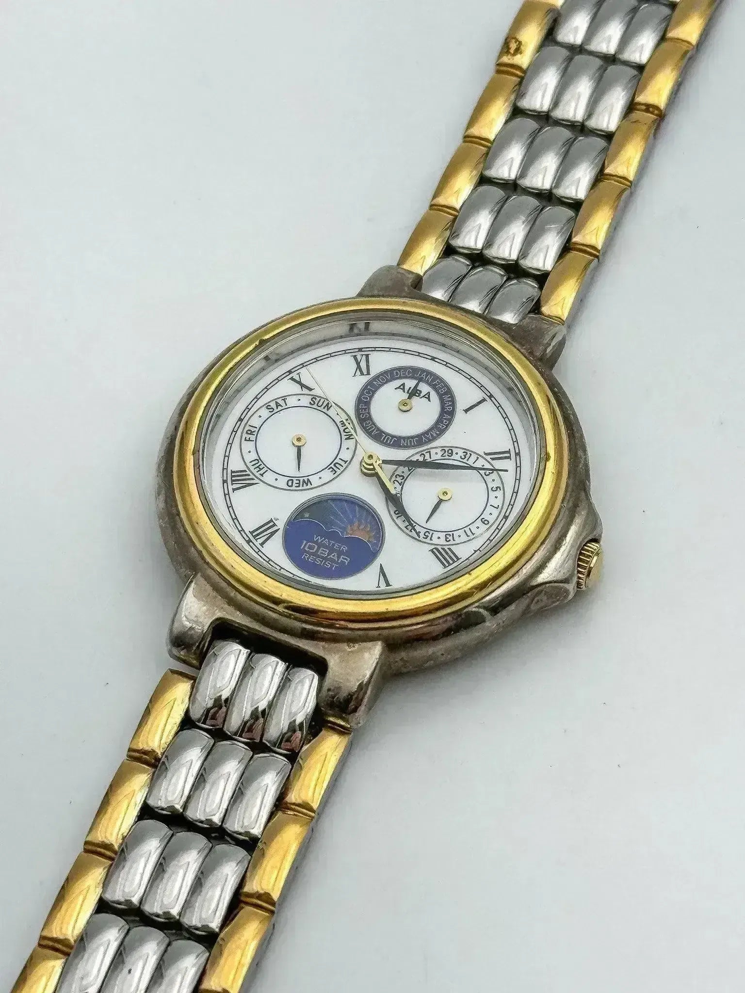 Alba by Seiko - Moonphase Triple Calendar - 1990s - Atelier Victor