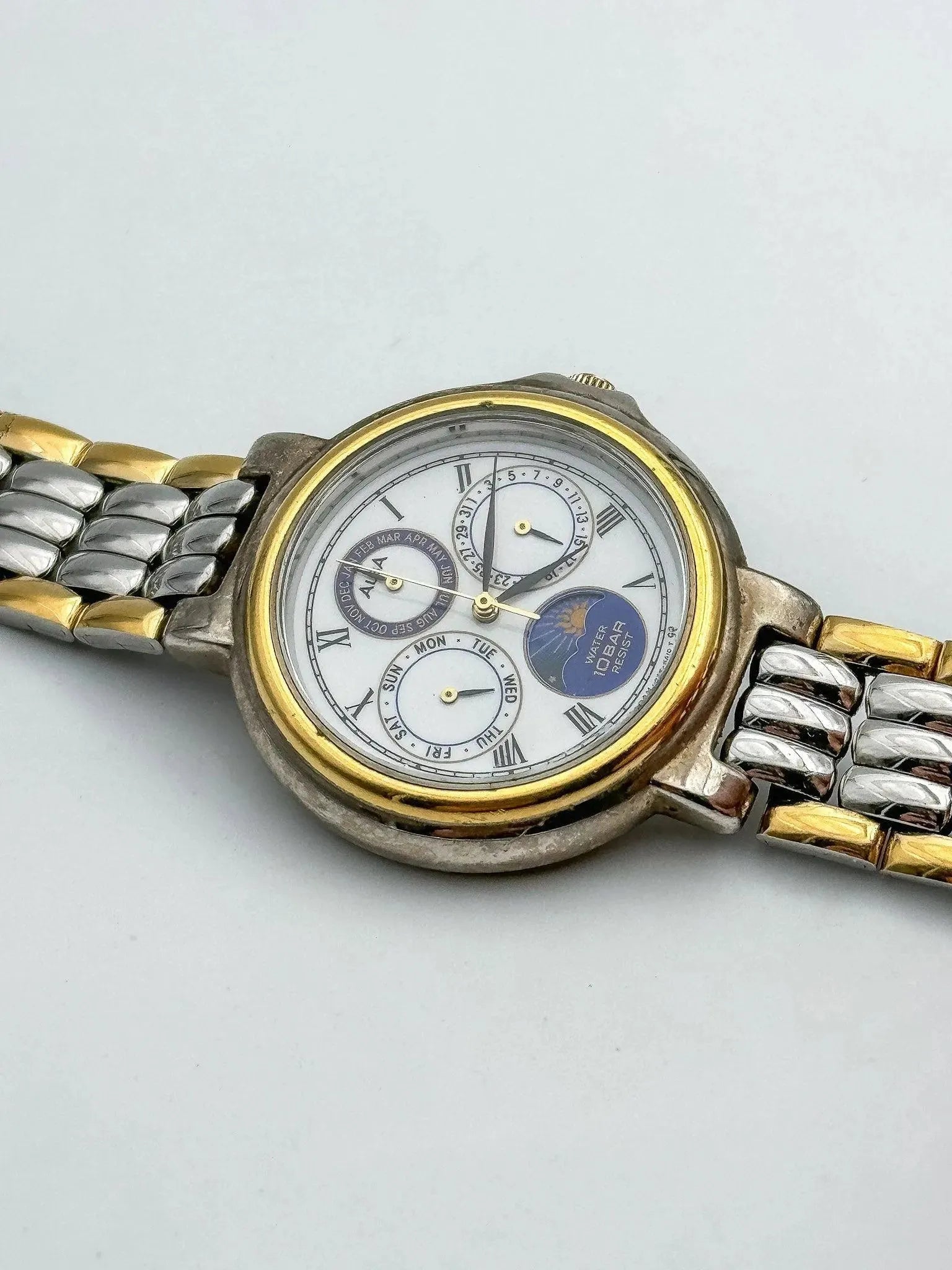 Alba by Seiko - Moonphase Triple Calendar - 1990s - Atelier Victor Paris - Vintage Watch Shop Dubai