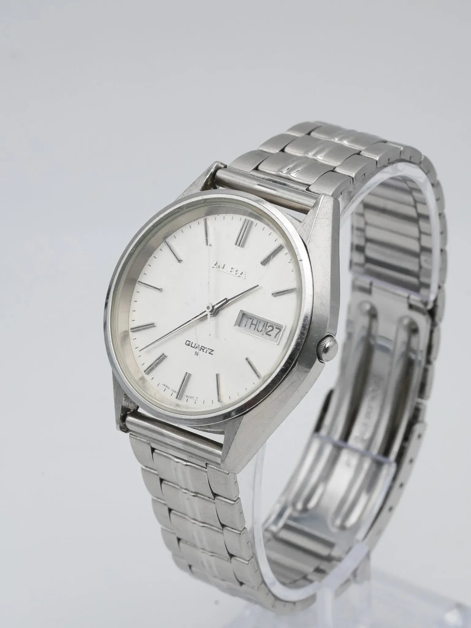 Alba - Daydate cadran blanc acier - 1990s - Atelier Victor