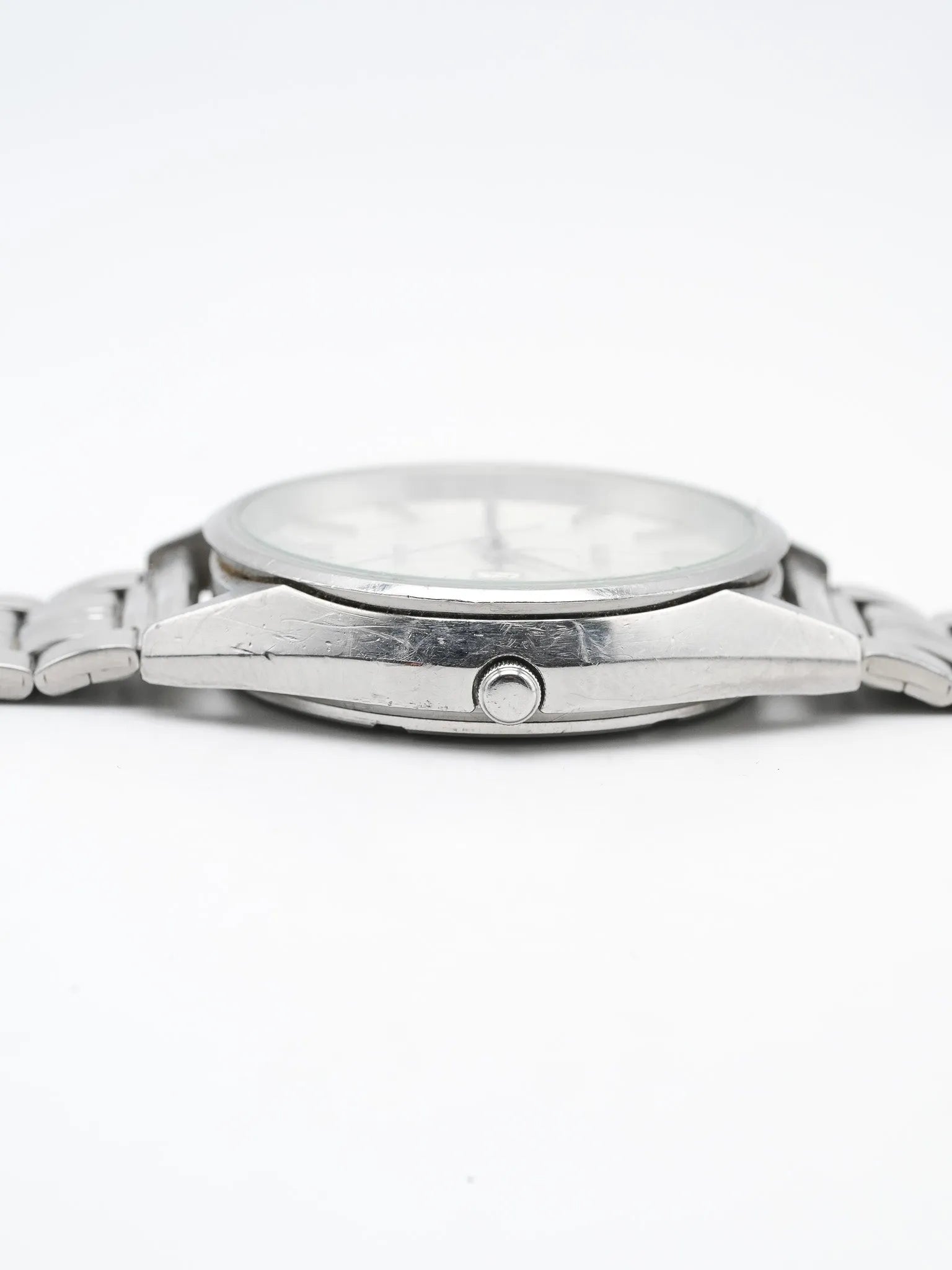 Alba - Daydate cadran blanc acier - 1990s - Atelier Victor - Vintage Shop