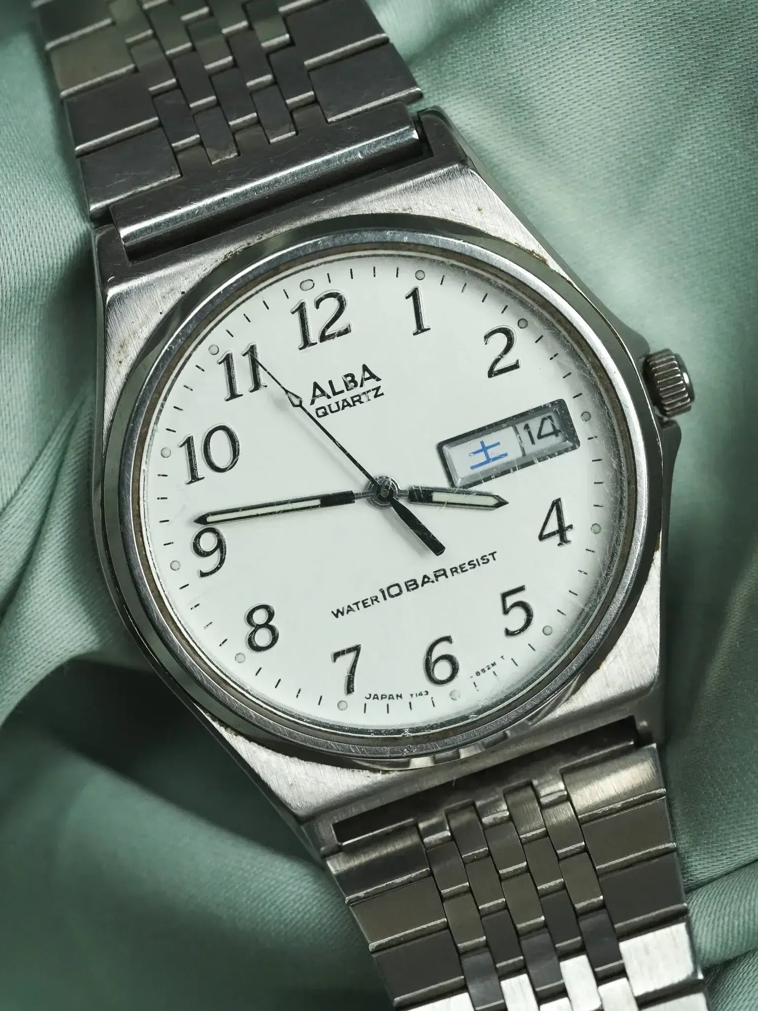 Alba x Seiko - Daydate kanji acier - 1990 - Atelier Victor