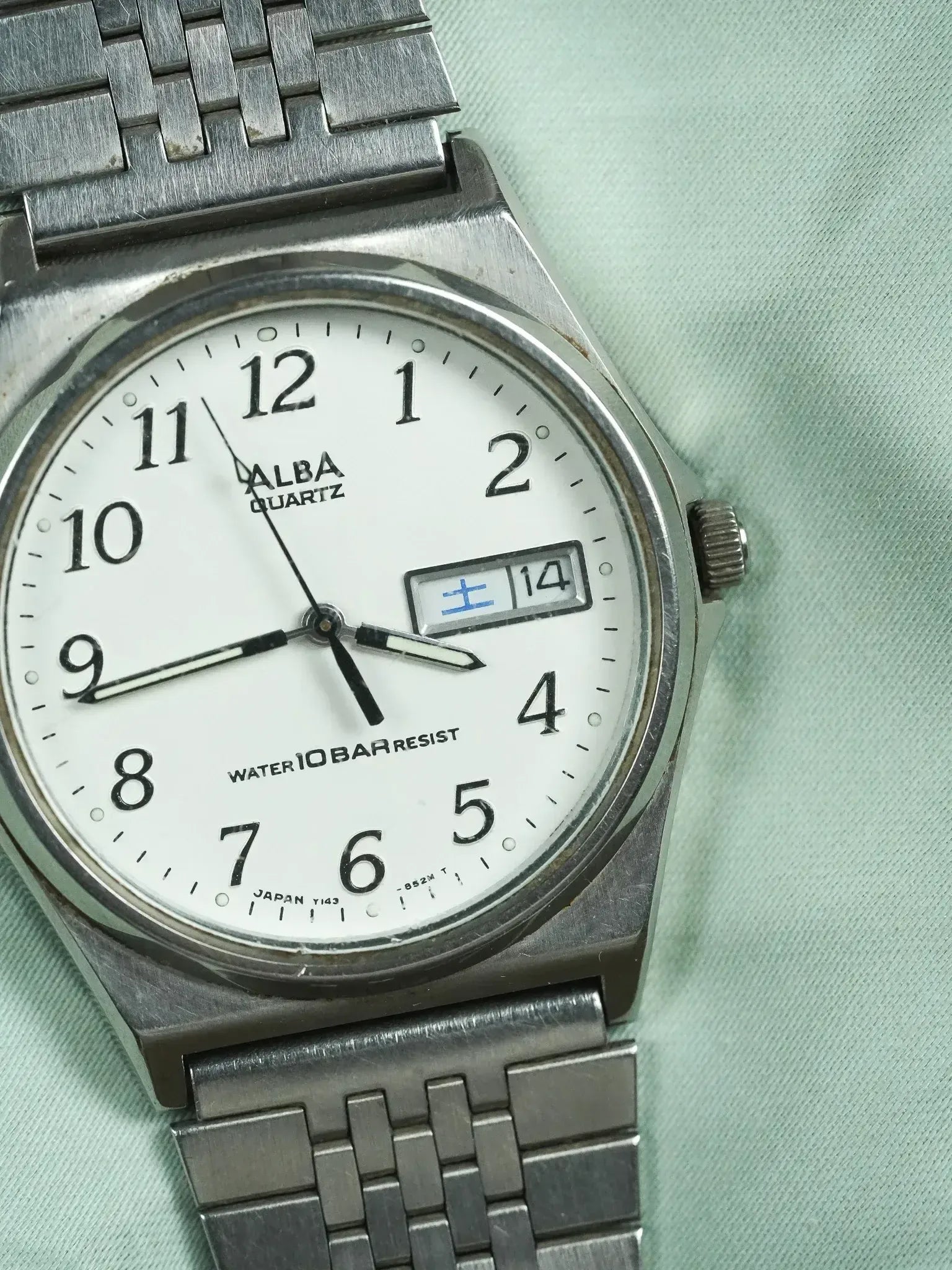 Alba x Seiko - Daydate kanji acier - 1990 - Atelier Victor