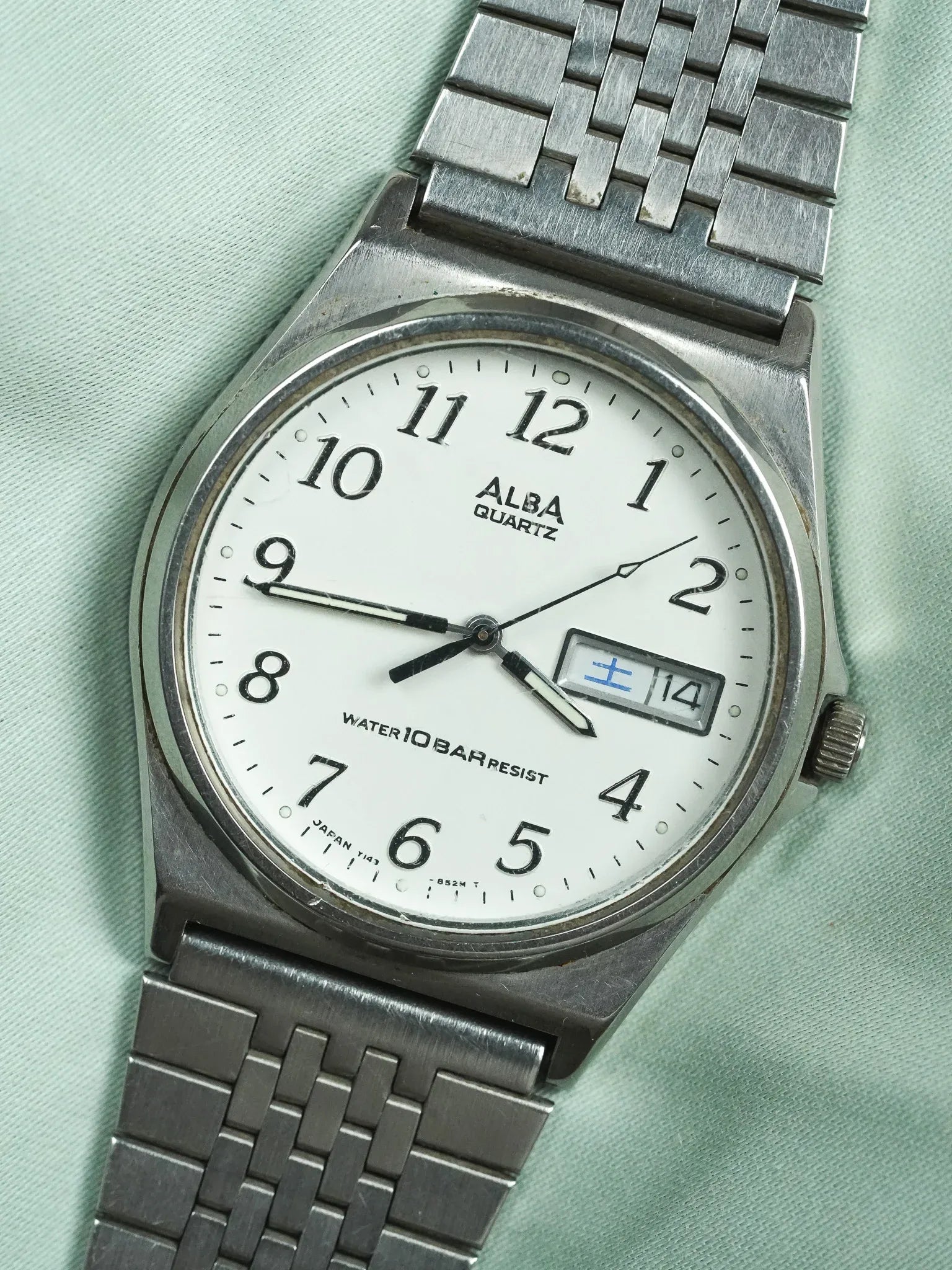 Alba x Seiko - Daydate kanji acier - 1990 - Atelier Victor