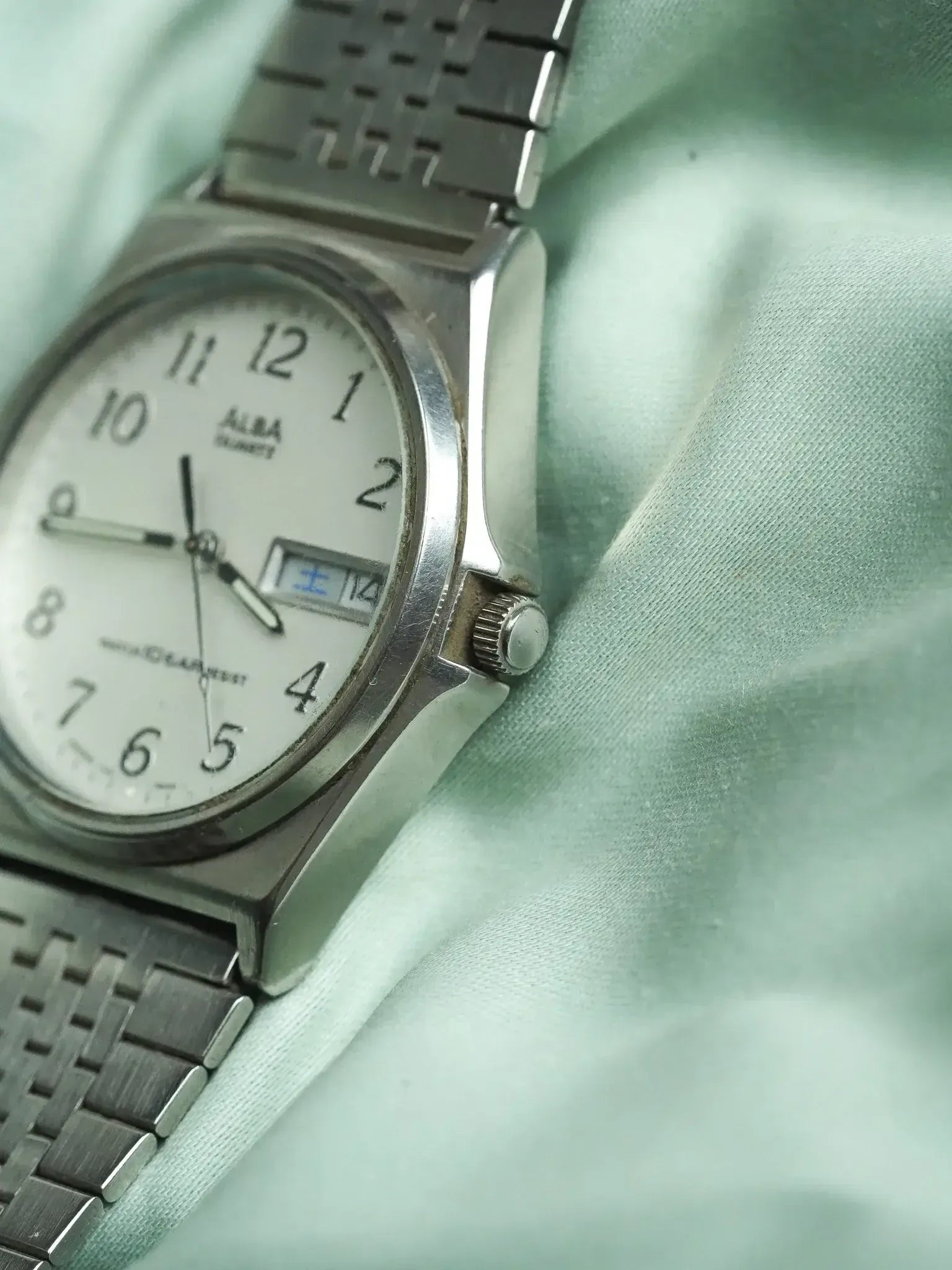 Alba x Seiko - Daydate kanji acier - 1990 - Atelier Victor