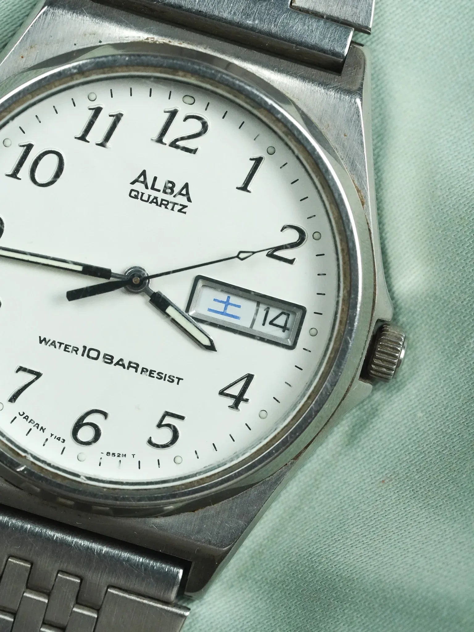 Alba x Seiko - Daydate kanji acier - 1990 - Atelier Victor