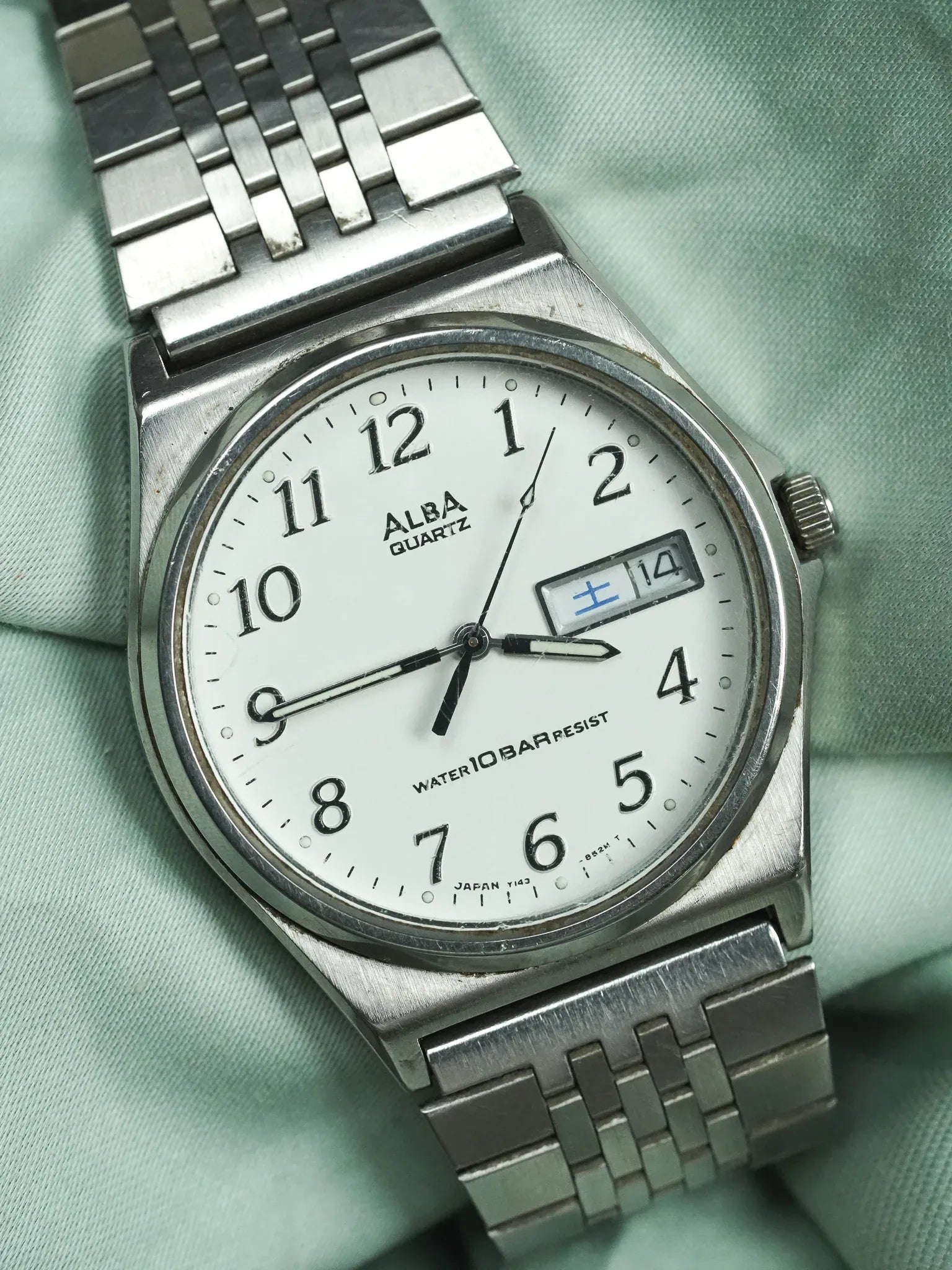 Alba x Seiko - Daydate kanji acier - 1990 - Atelier Victor - Vintage Shop